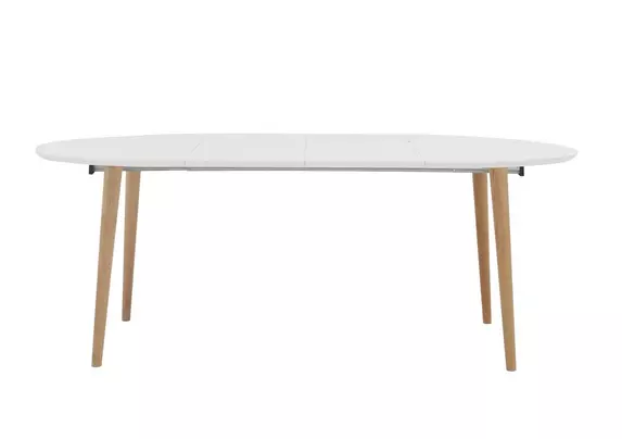 White deals oblong table