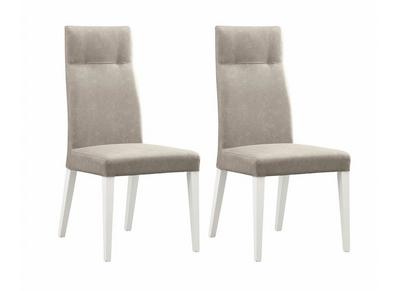 Fascino Pair Of Faux Leather Dining Chairs