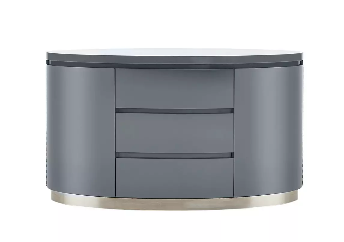 Large grey gloss deals sideboard