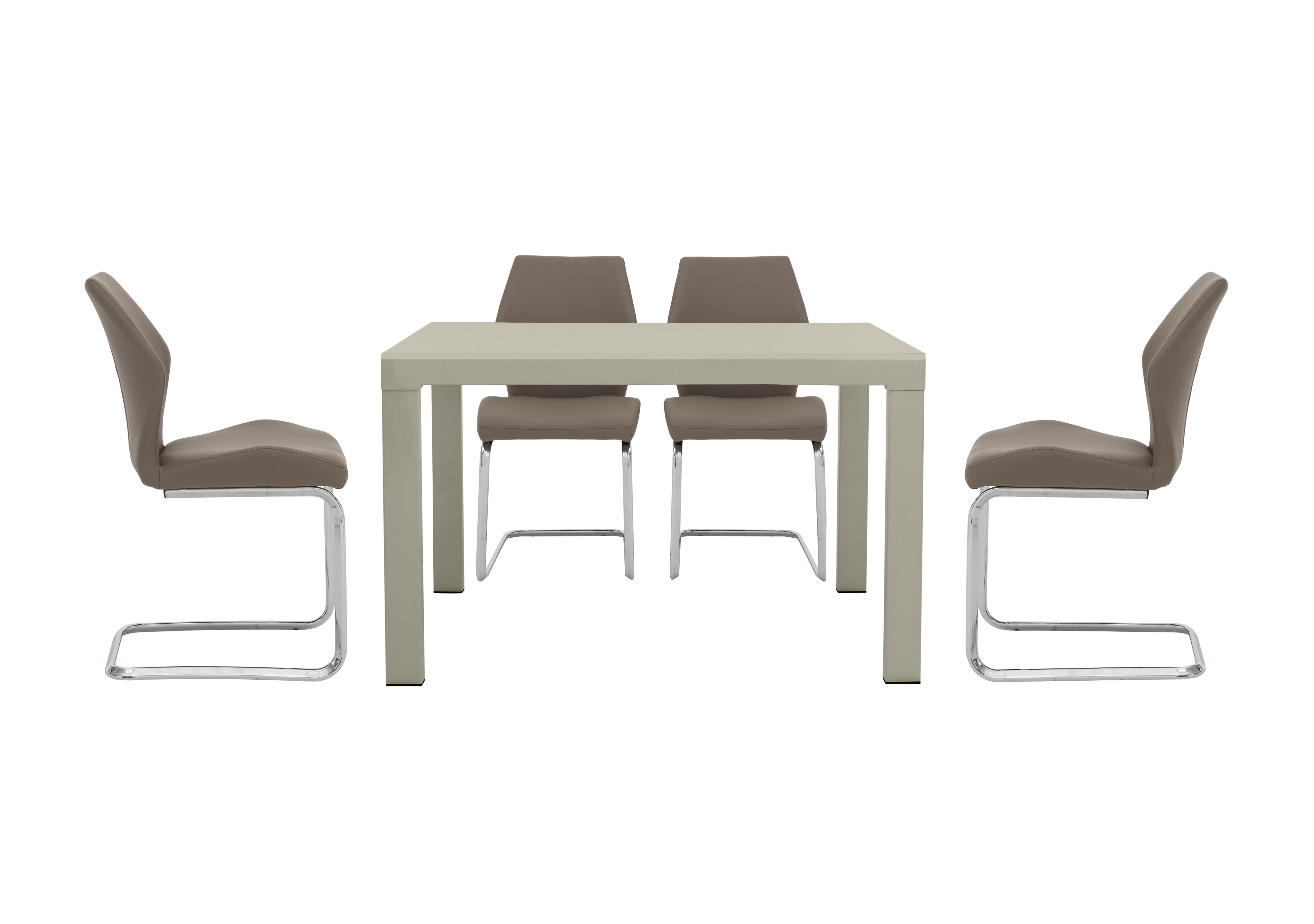 Glide Extending Dining Table and 4 Motion Chairs Limited Stock