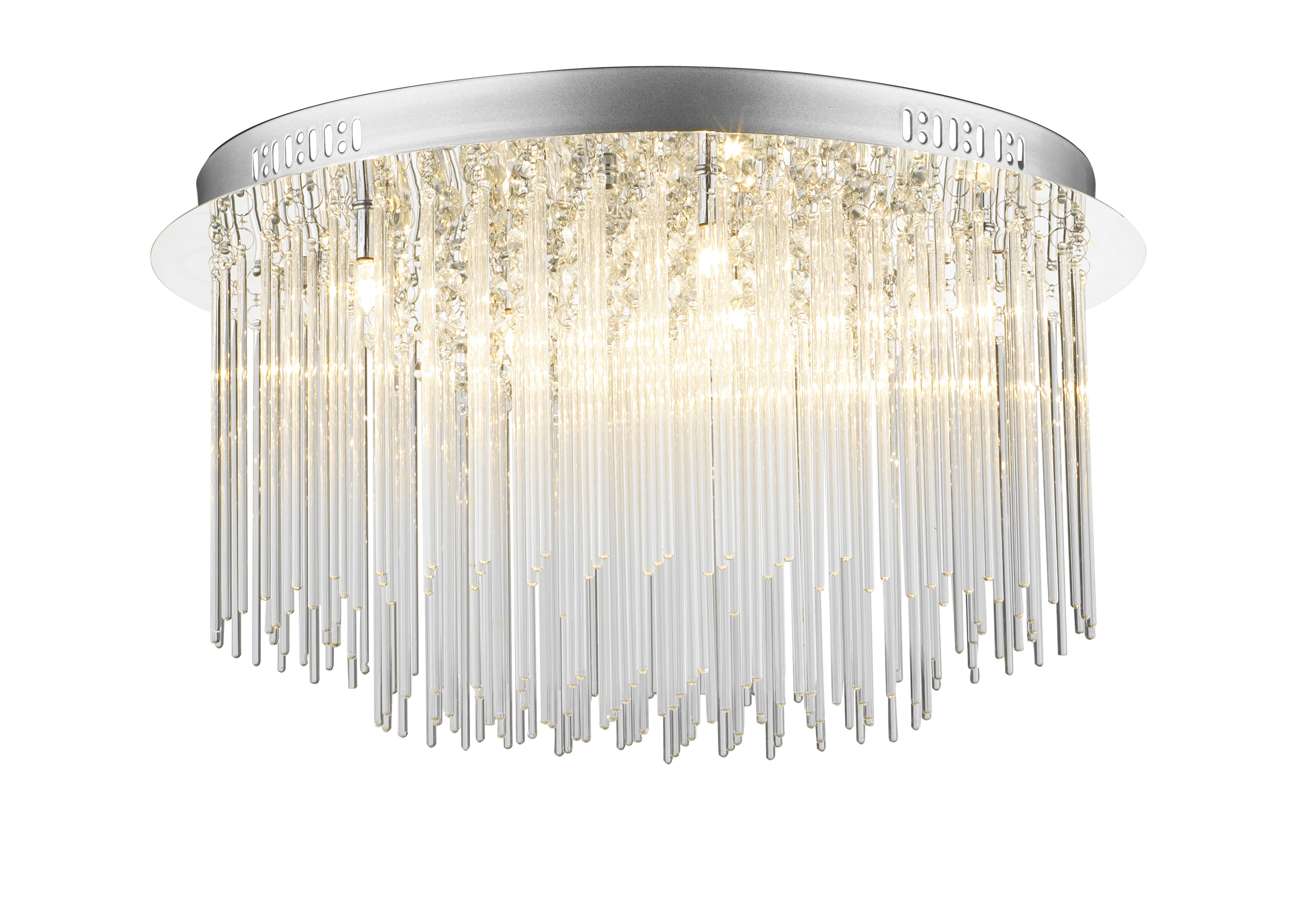 Glasia 8 Light Flush Ceiling Light Furniture Village
