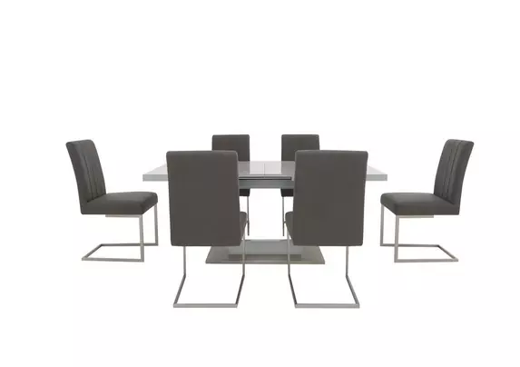 Furniture village marble dining store table and chairs