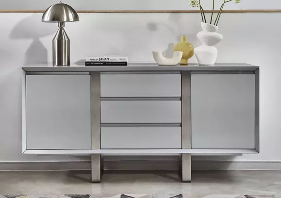 Small grey deals sideboard cabinet