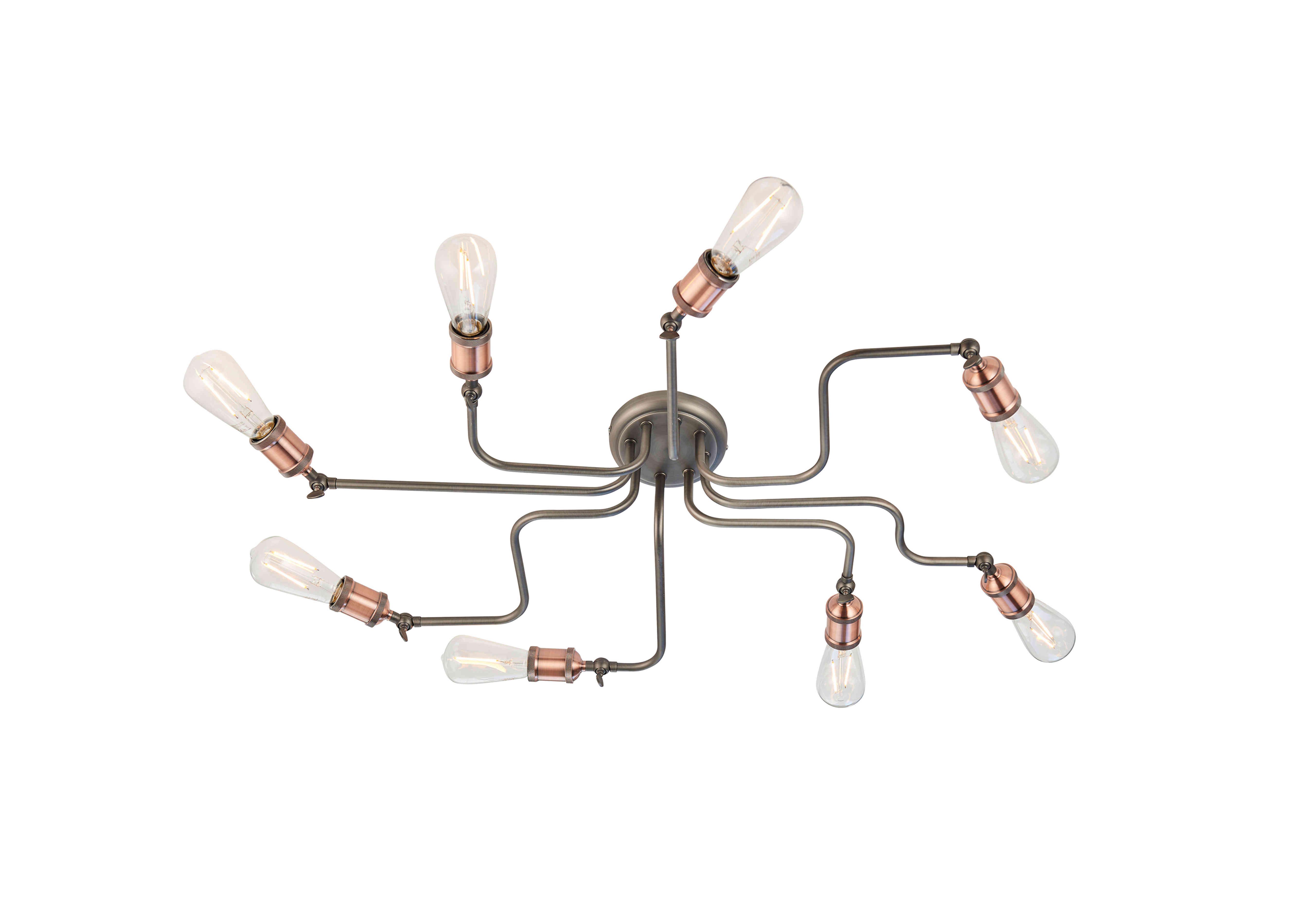 Hendrix 8 Light Flush Pendant Furniture Village