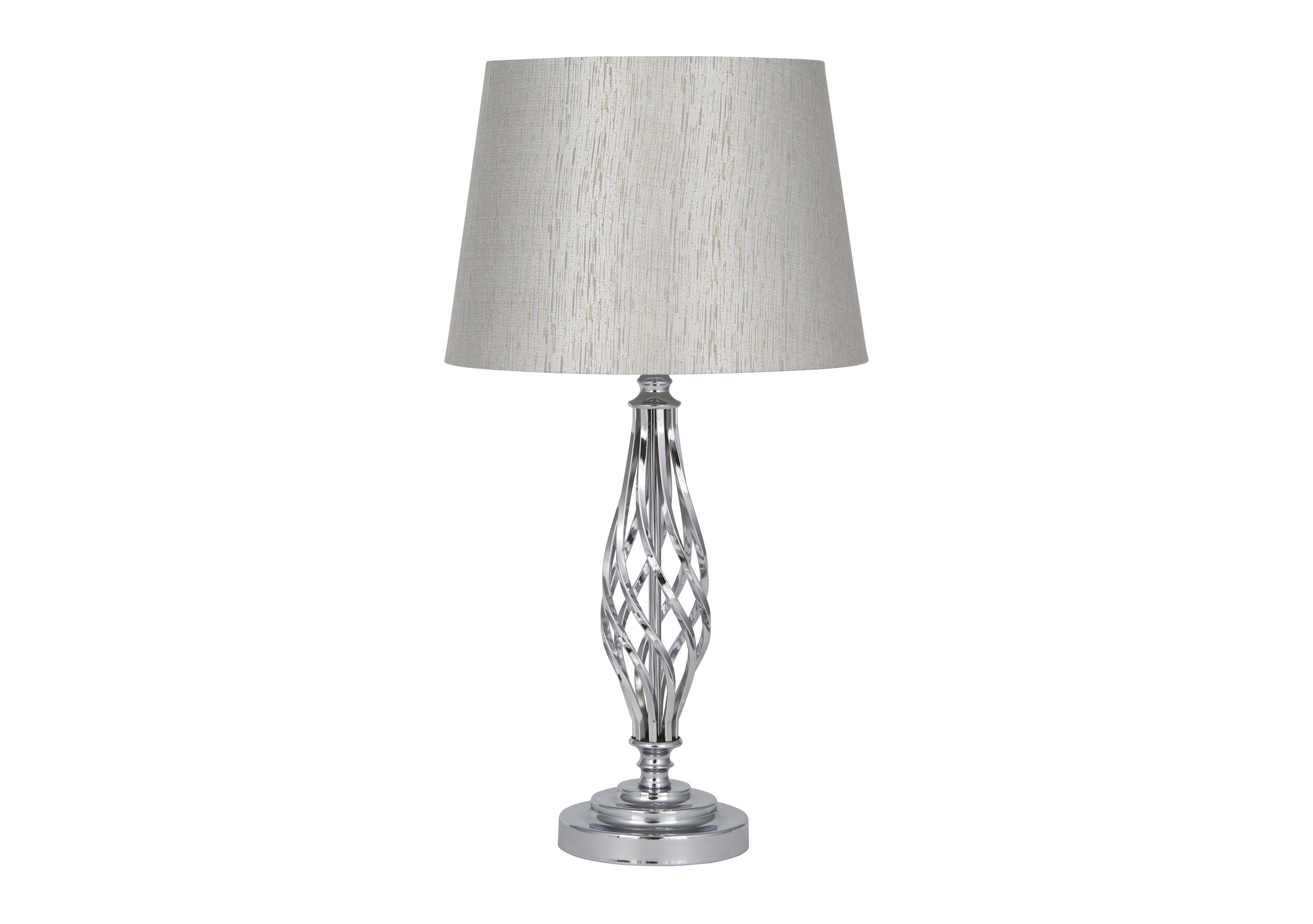 Jenna Chrome Table Lamp Furniture Village