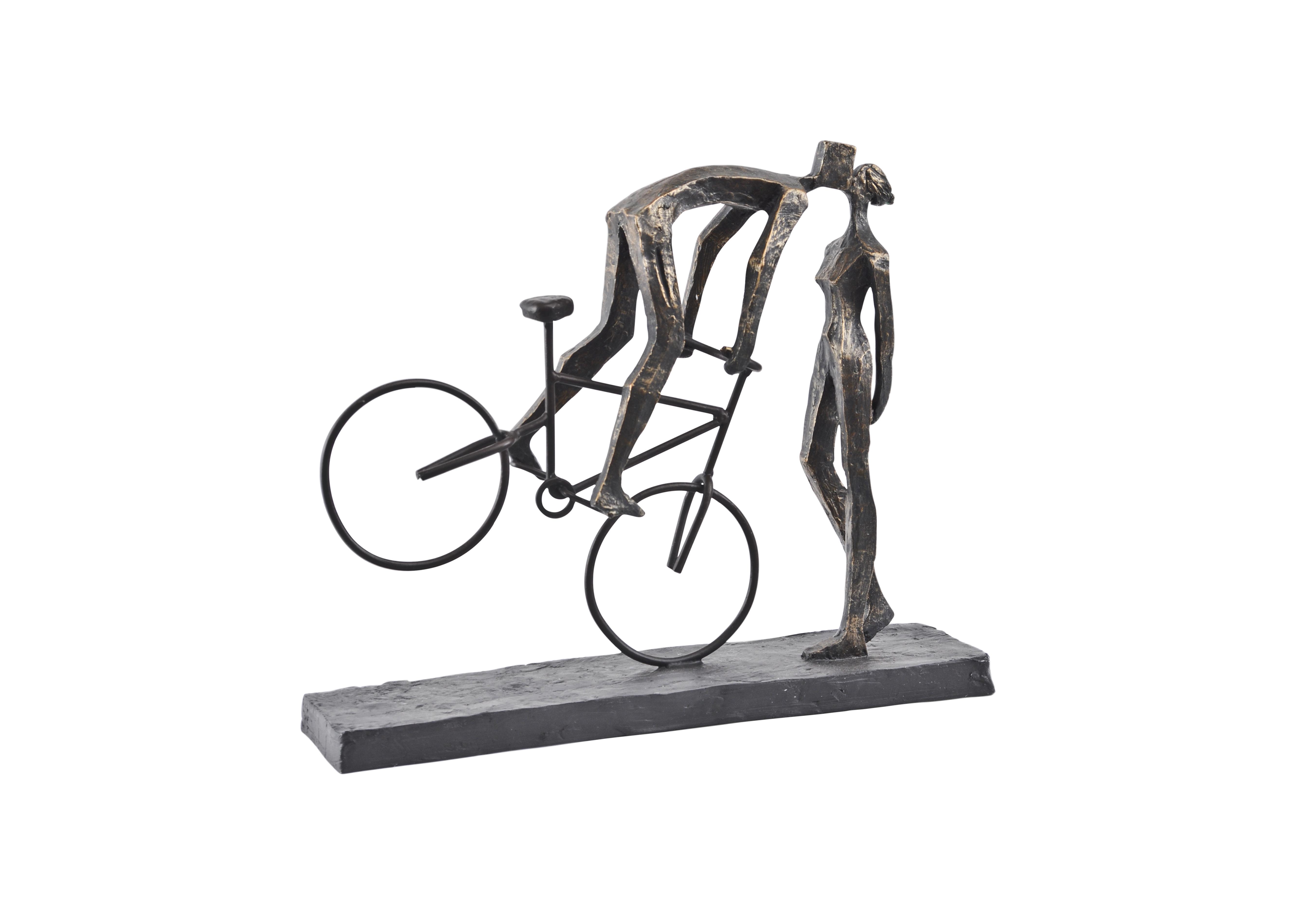 Kissing Couple On Bike Sculpture