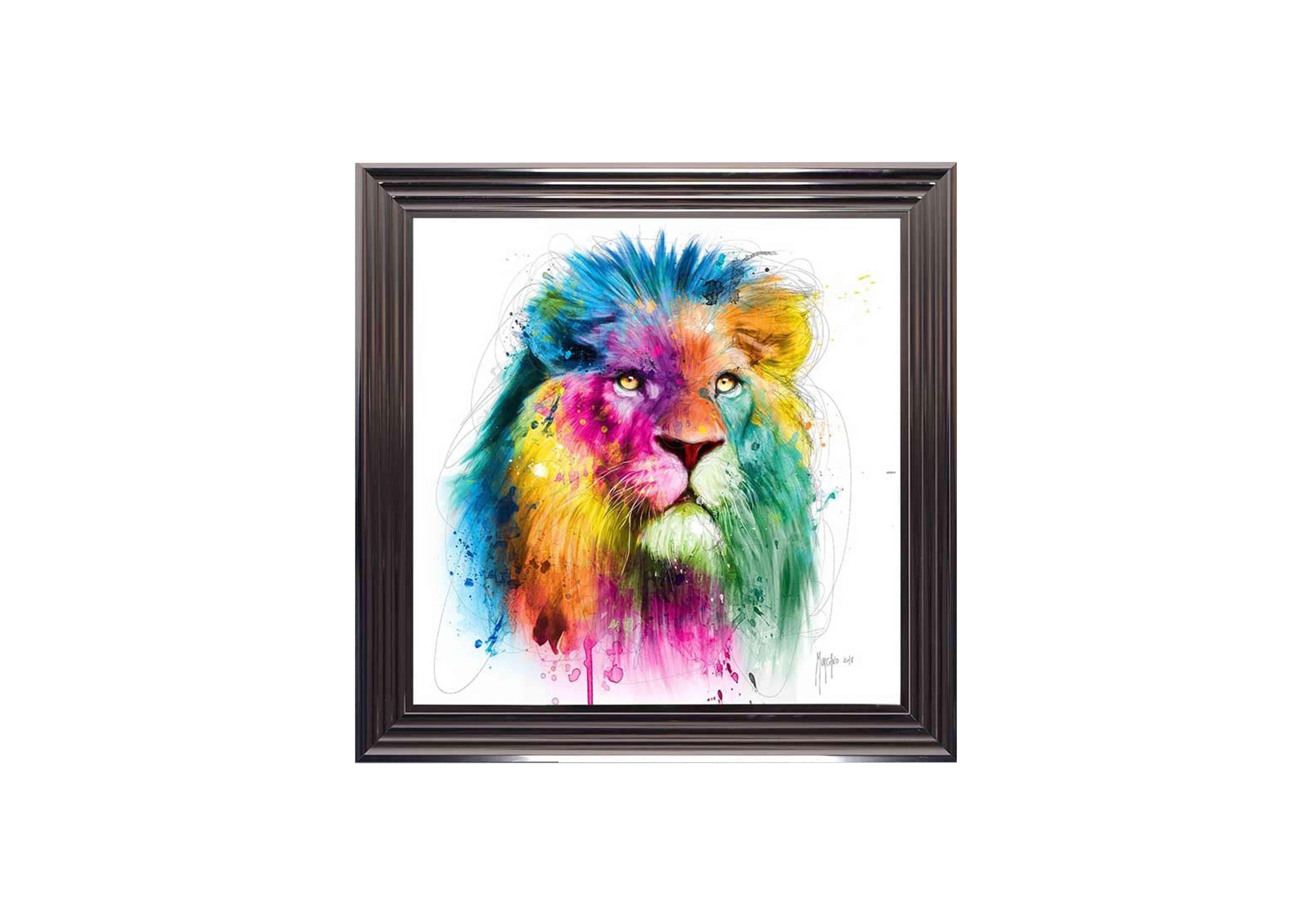 Multi Lion Framed Art - Furniture Village