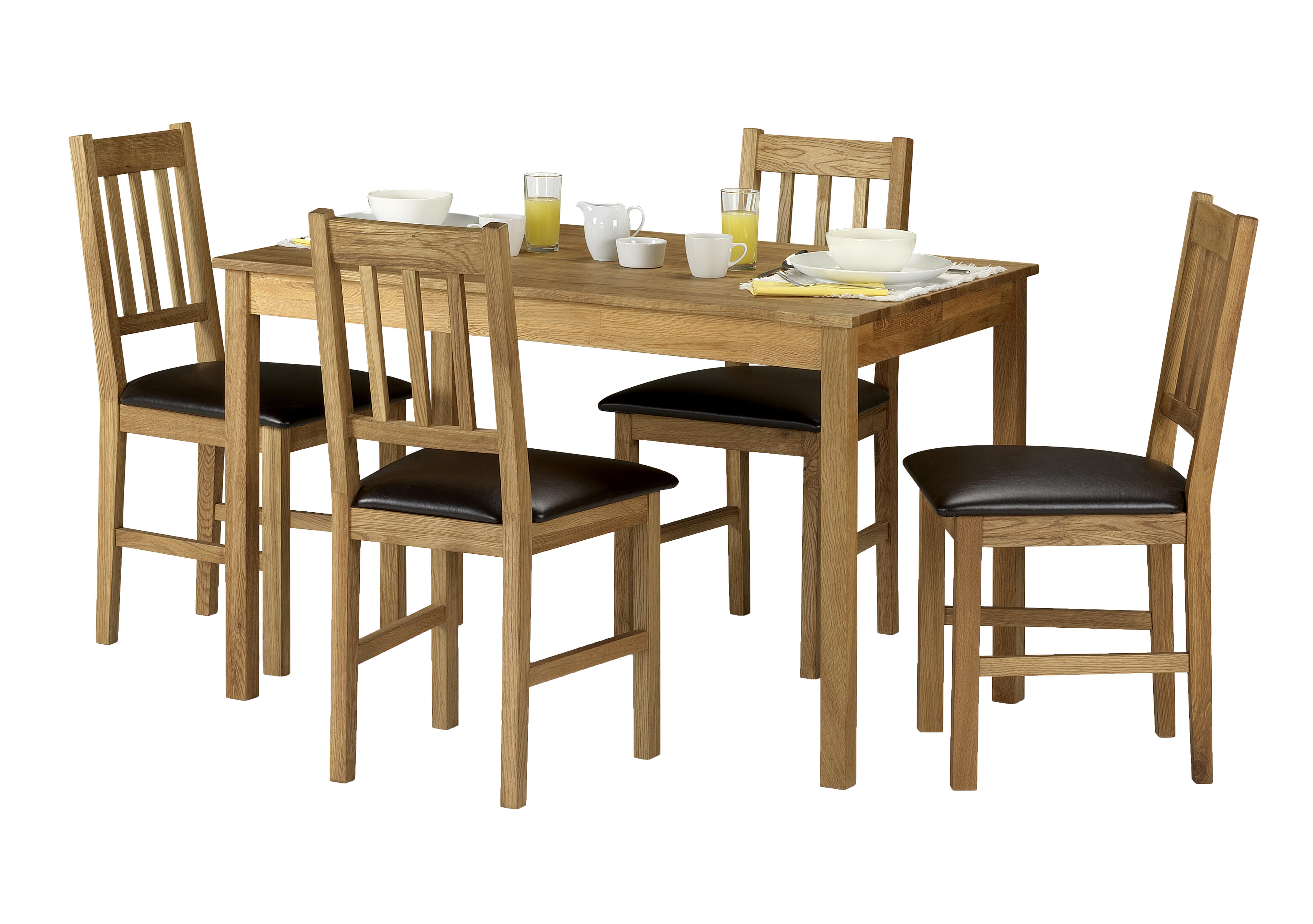 Larwood Oak Dining Table Furniture Village