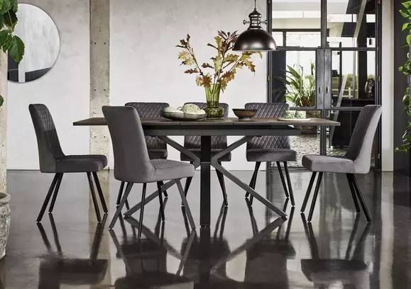 Dining table with on sale six chairs price