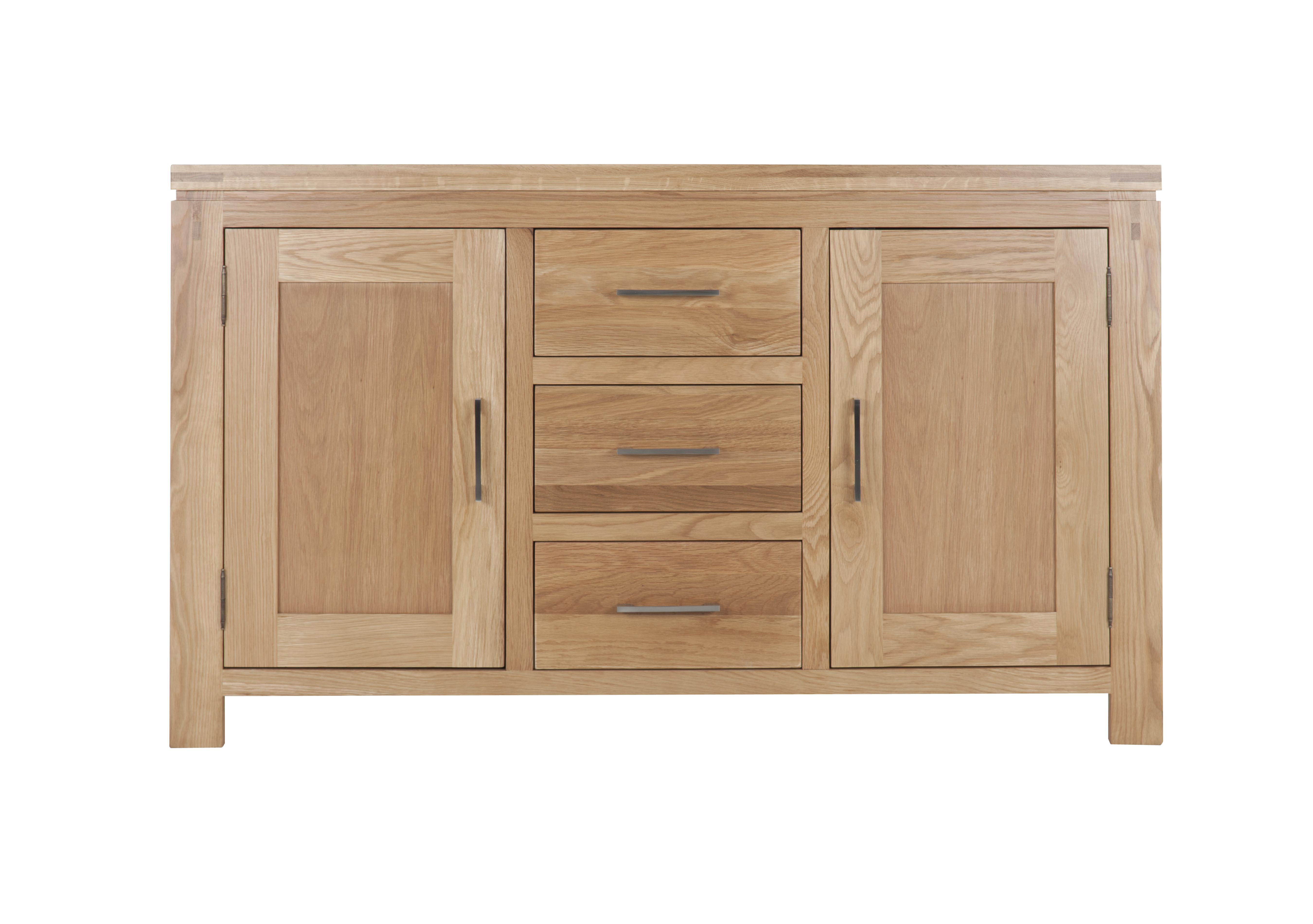 Modena 2 Door 3 Drawer Oak Sideboard Furniture Village