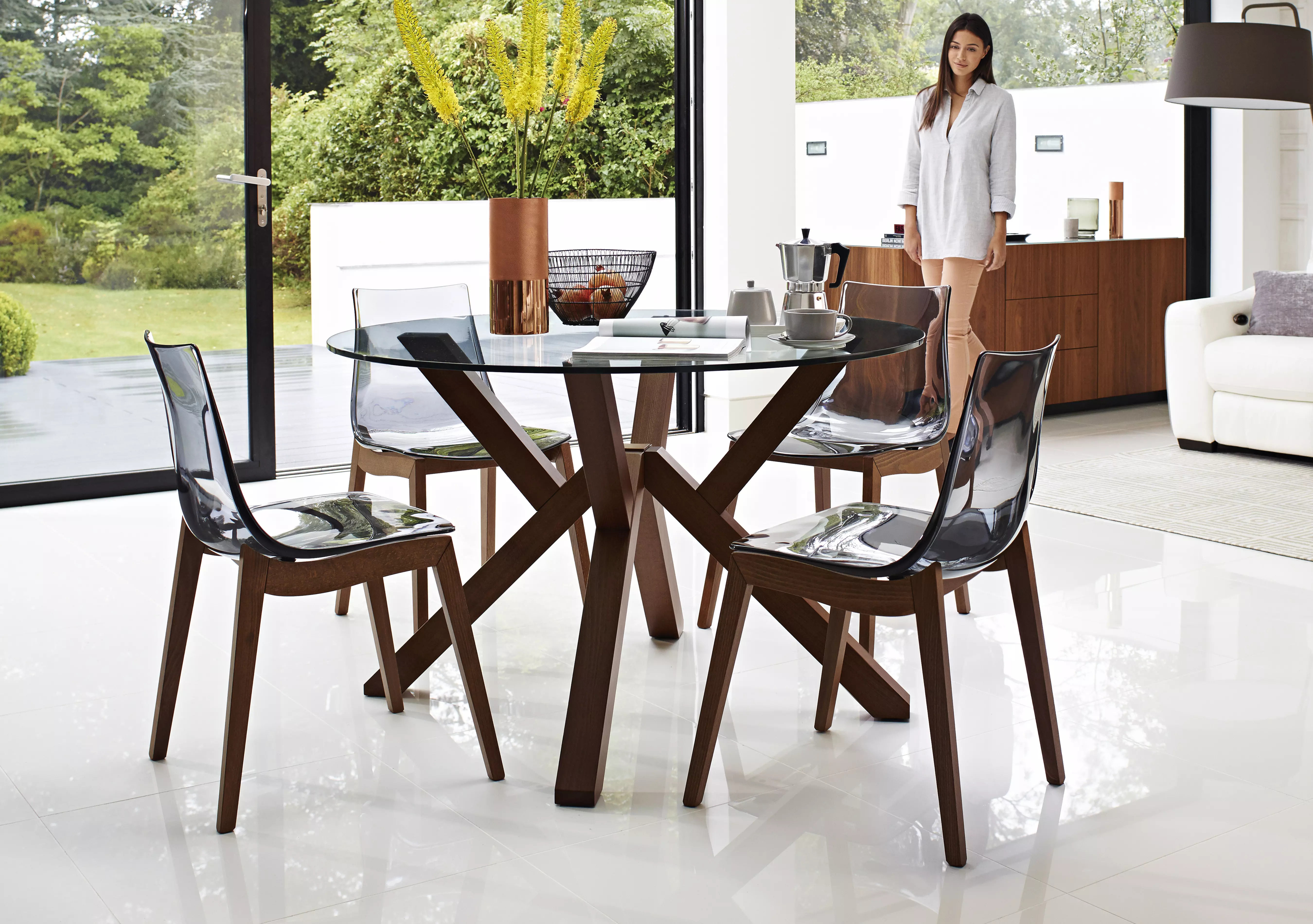 Glass Dining Tables In All Shapes Furniture Village