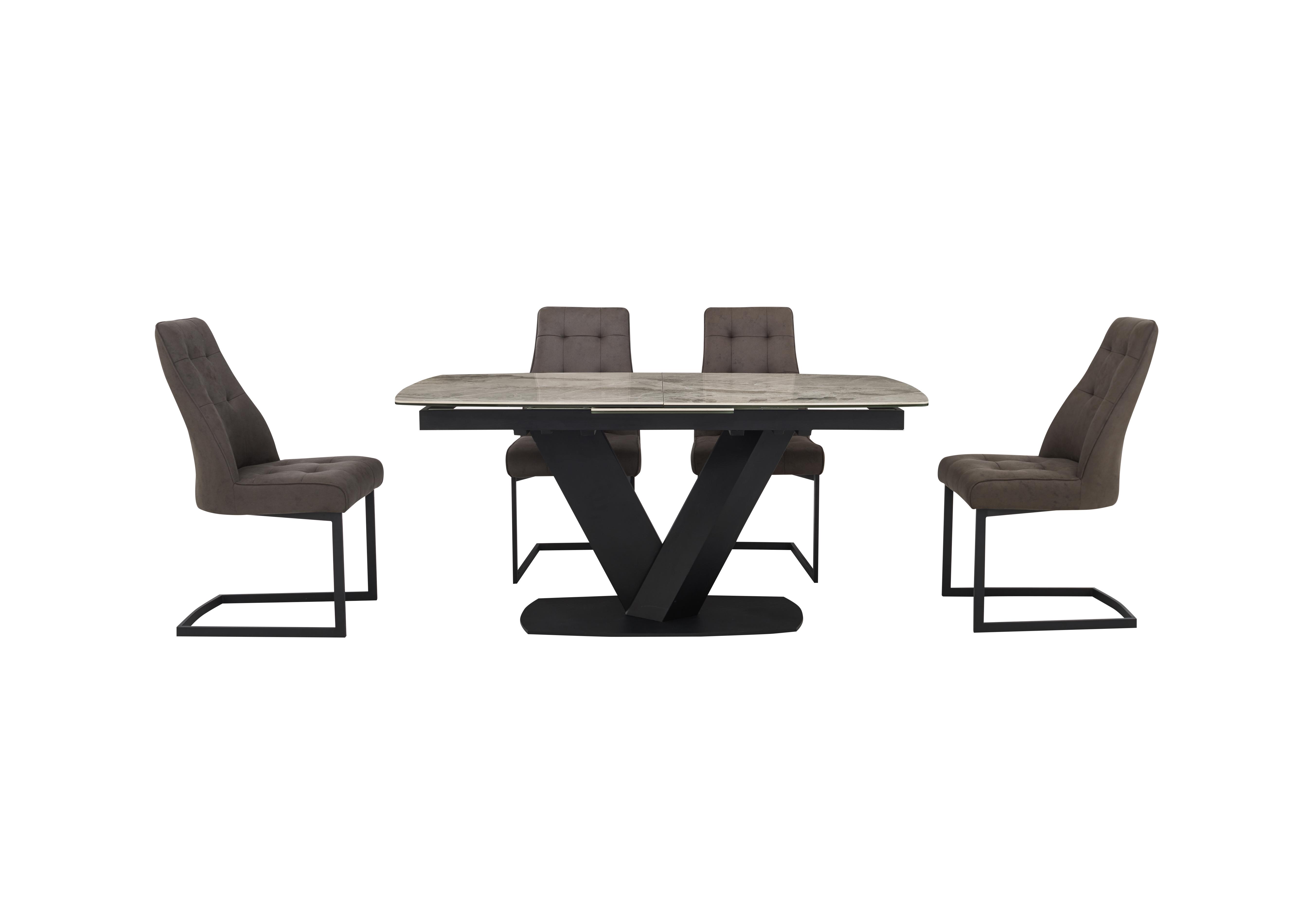 Merlin Extending Dining Table and 4 Chairs Furniture Village