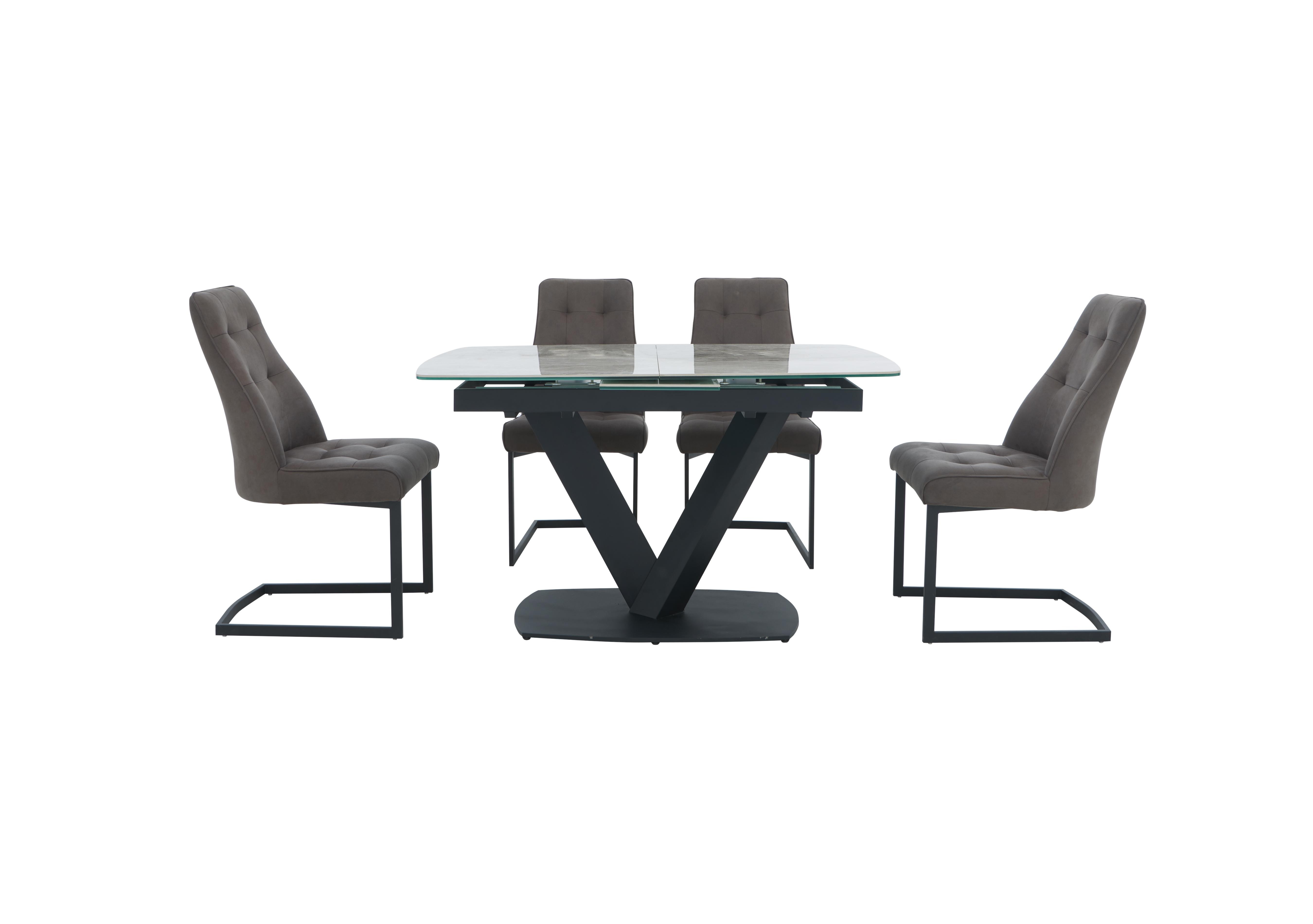 Merlin Small Extending Dining Table with 4 Merlin Dining Chairs Dining