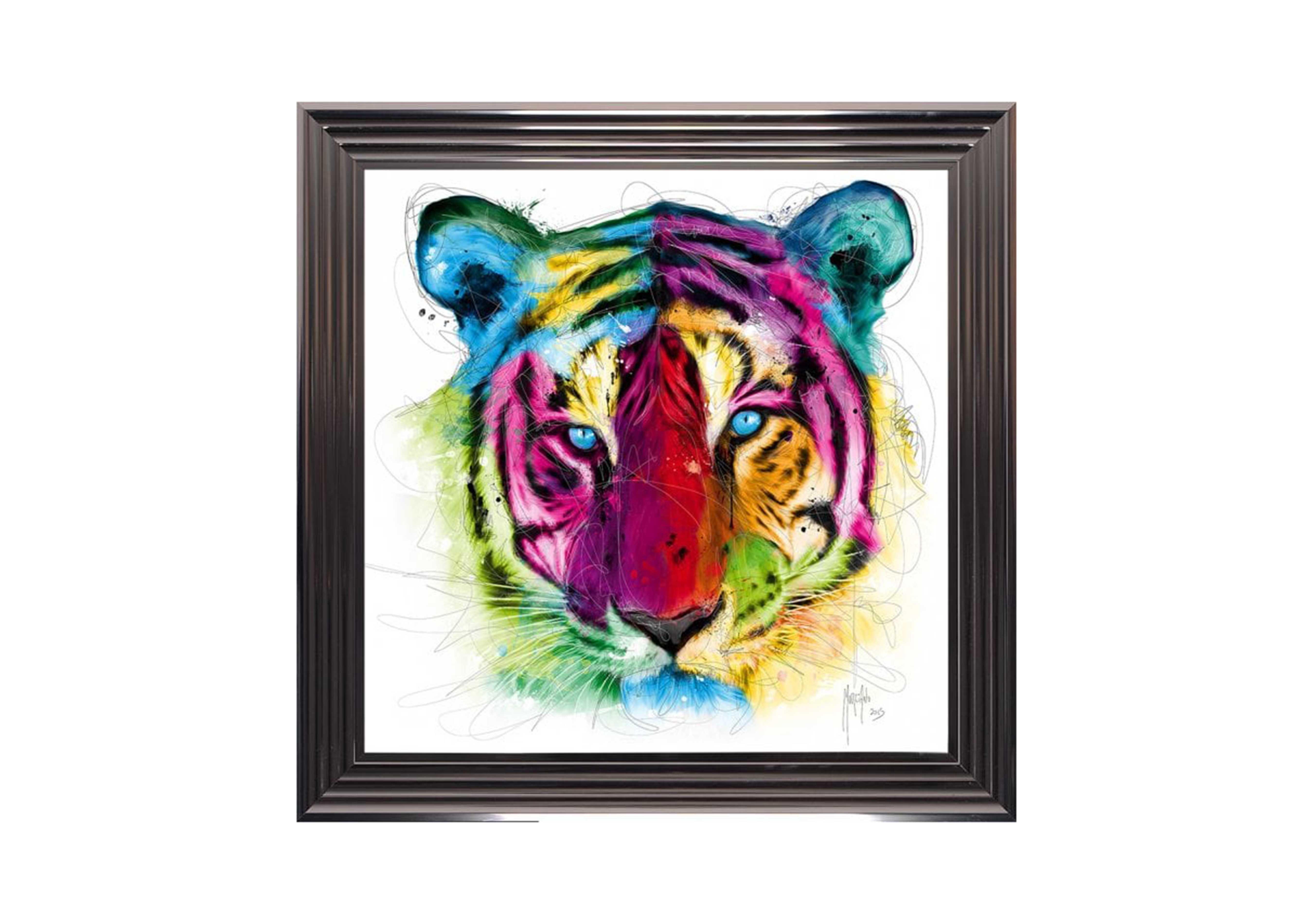 colorful tiger art