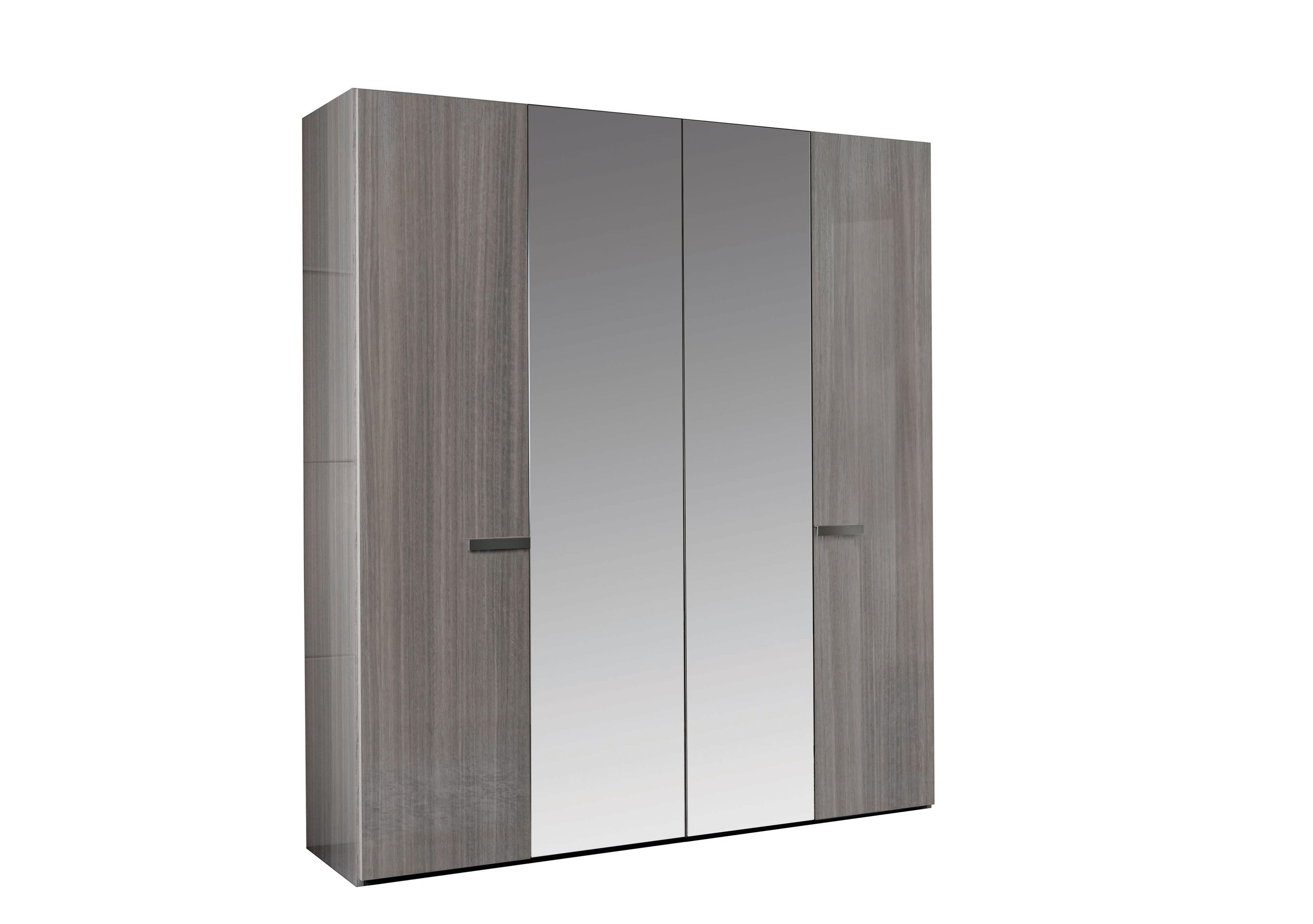 Movado 4 Door Wardrobe with Mirrors ALF Furniture Village