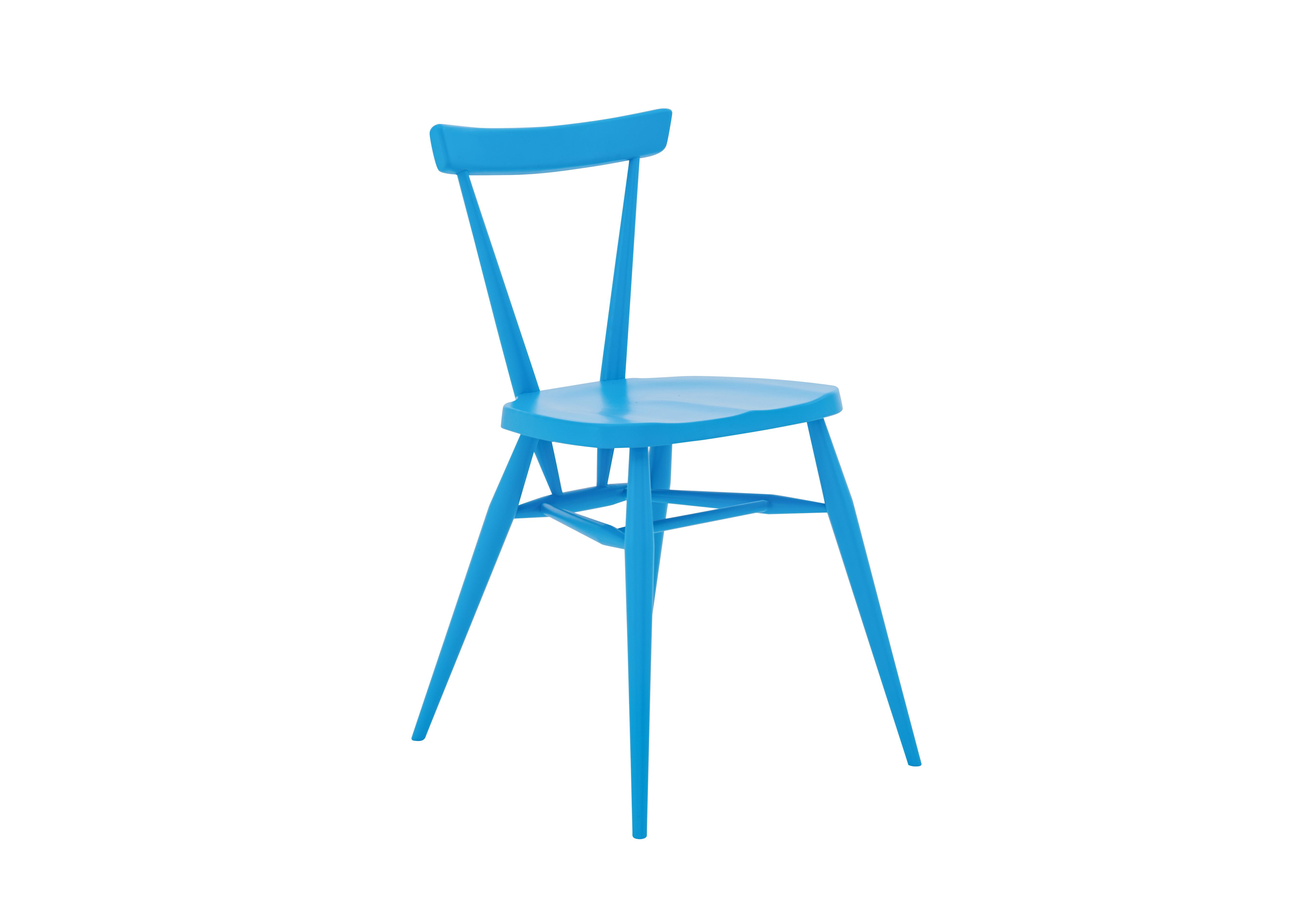 Originals Cyan Blue Stacking Chair Ercol Furniture Village