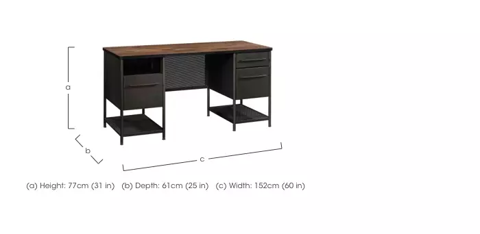 Otis Standard Desk Furniture Village