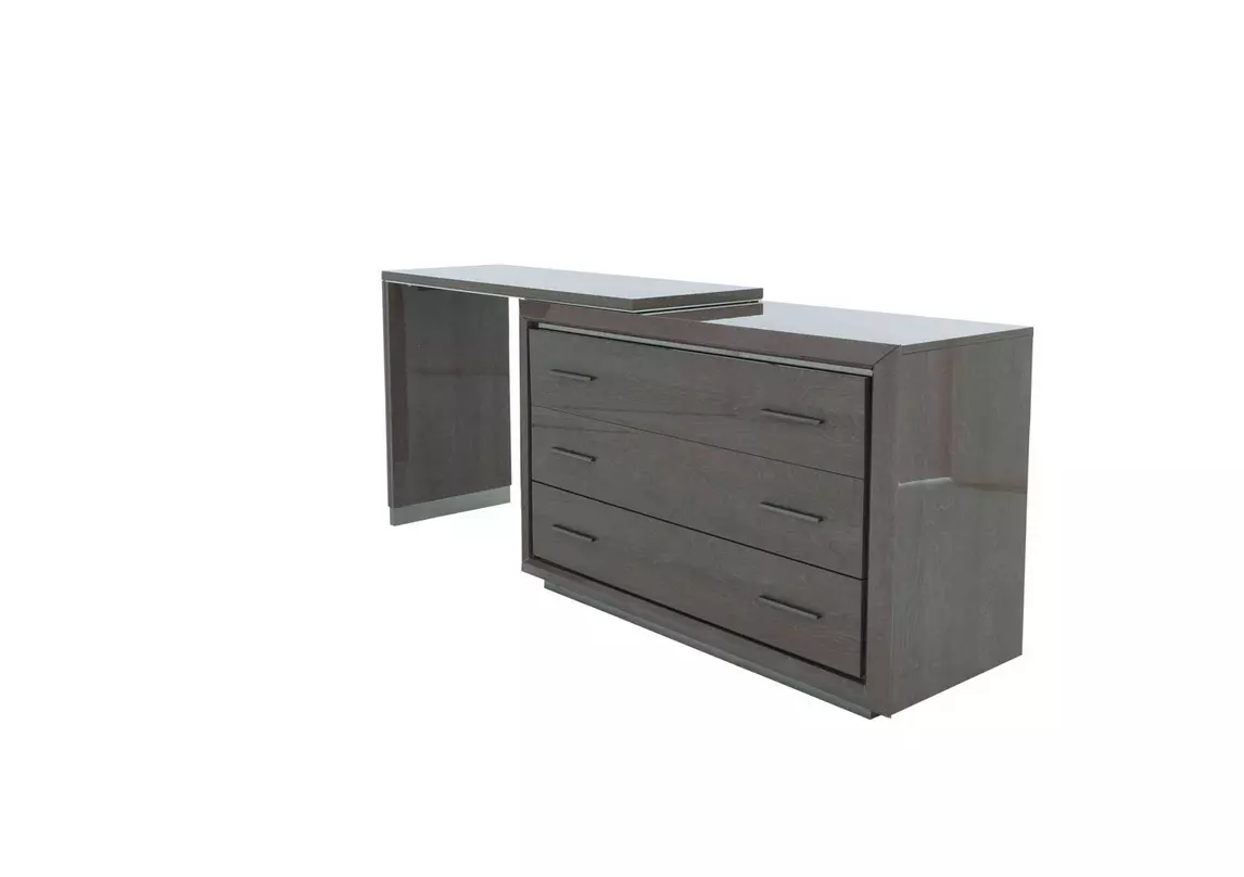 Modern glam 3 store drawer dresser