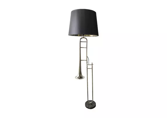 Trombone floor store lamp