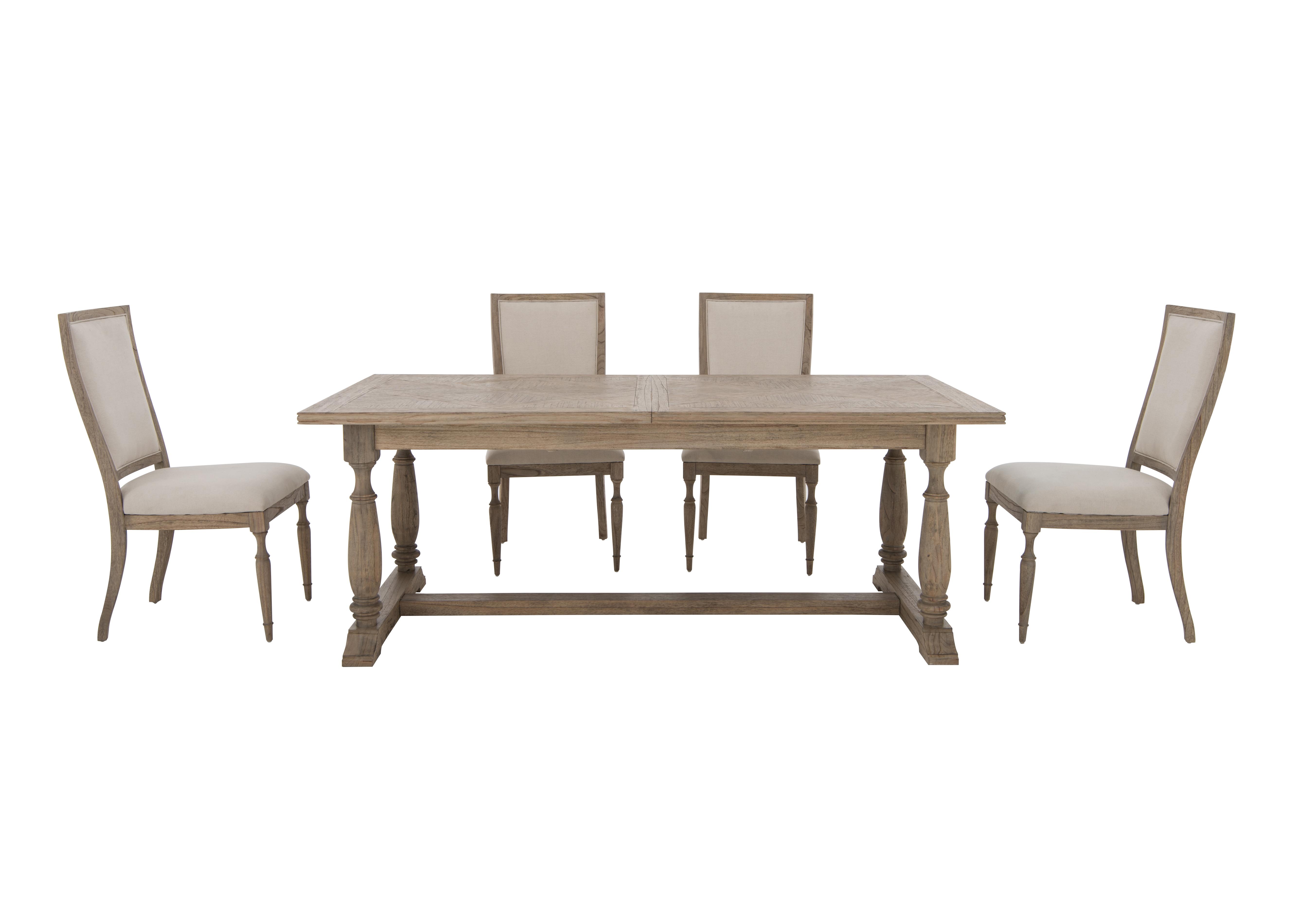 Riviera Extending Table and 4 Dining Chairs Furniture Village