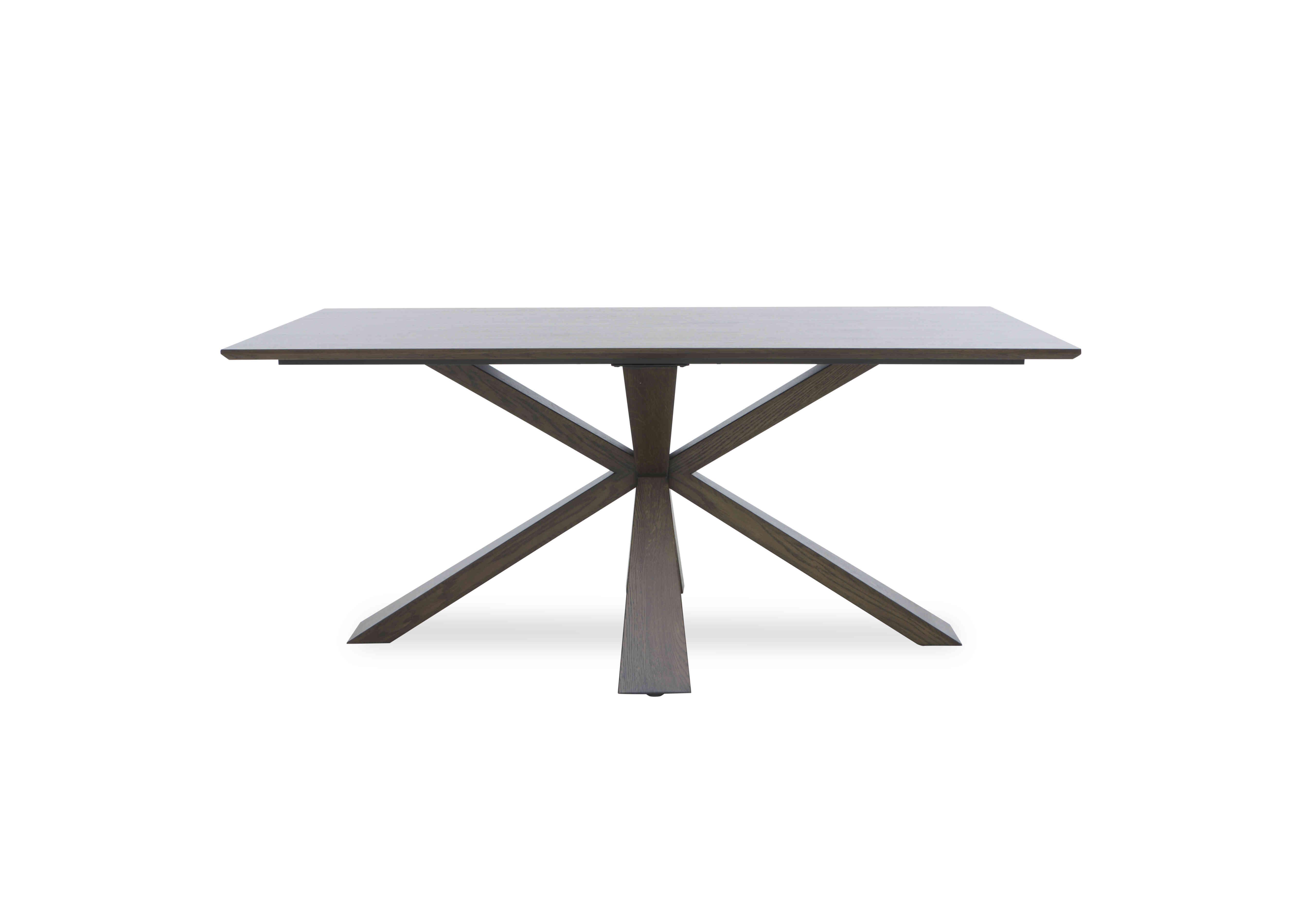 Saigon Fixed Dining Table with Wooden Base Furniture Village
