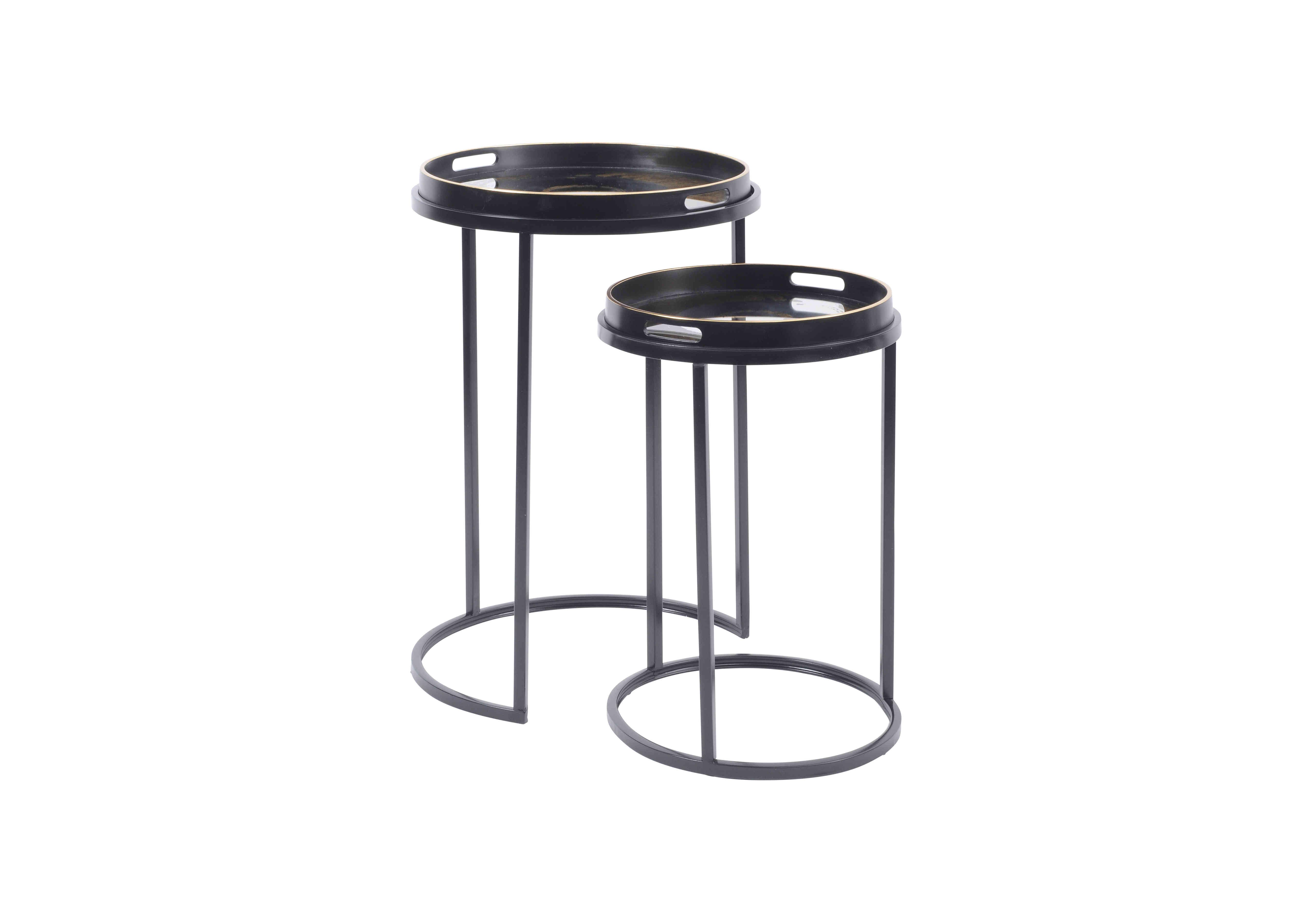 Gold Swirl Tables Set of 2 Furniture Village