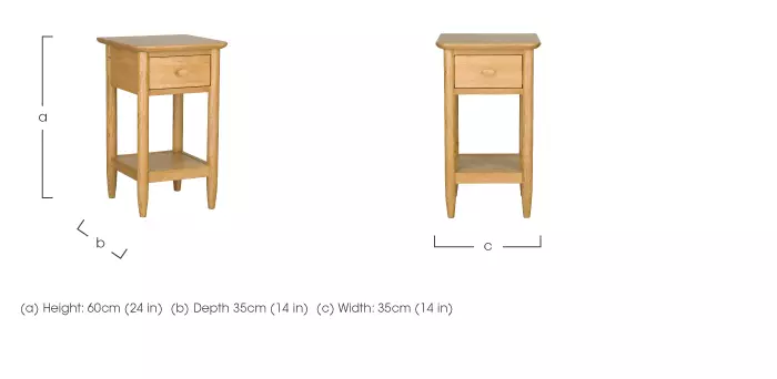 Ercol teramo deals bedside table