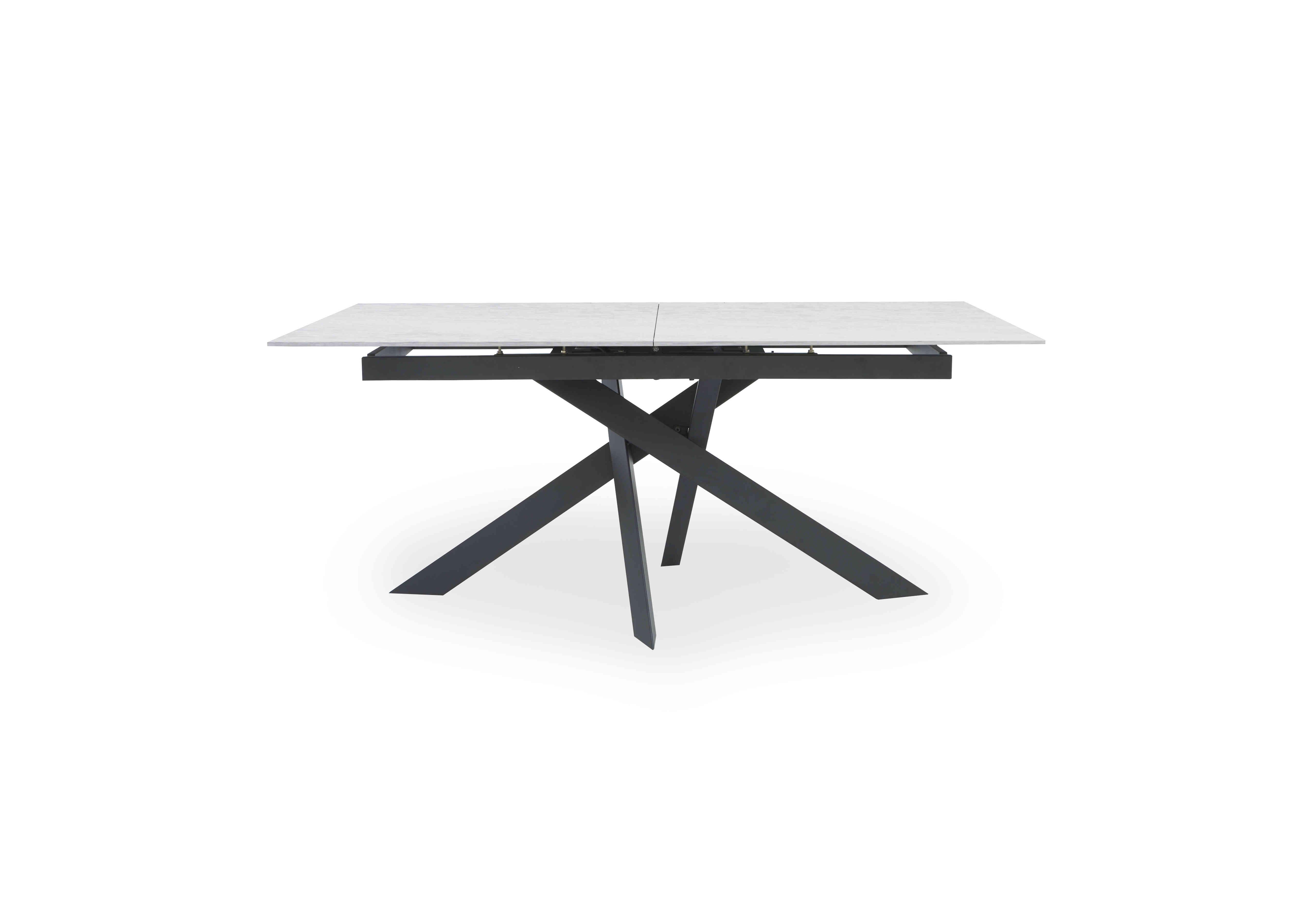 Warrior Crystal White Extending Dining Table - Furniture Village