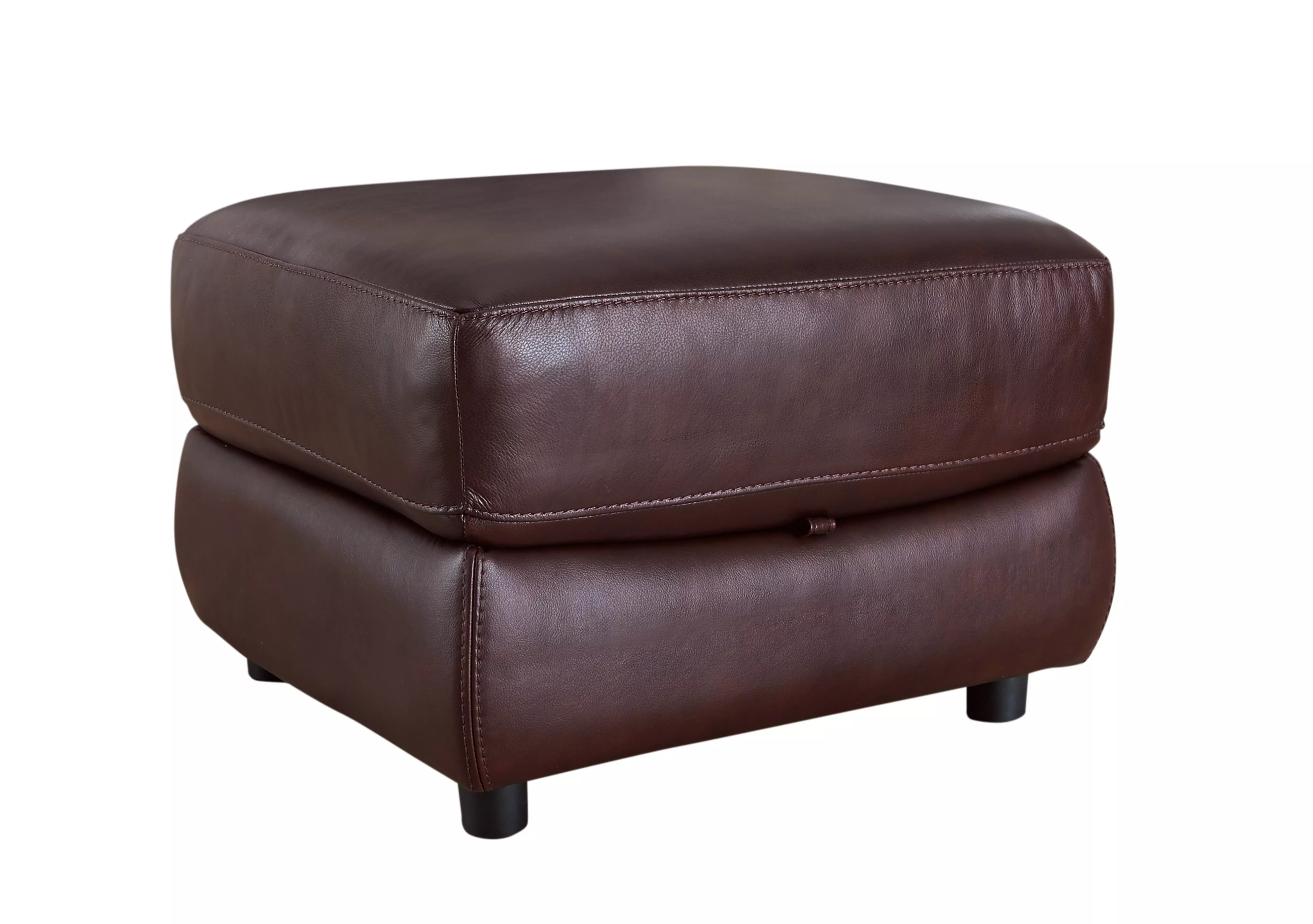 Arizona Leather Storage Footstool Furniture Village