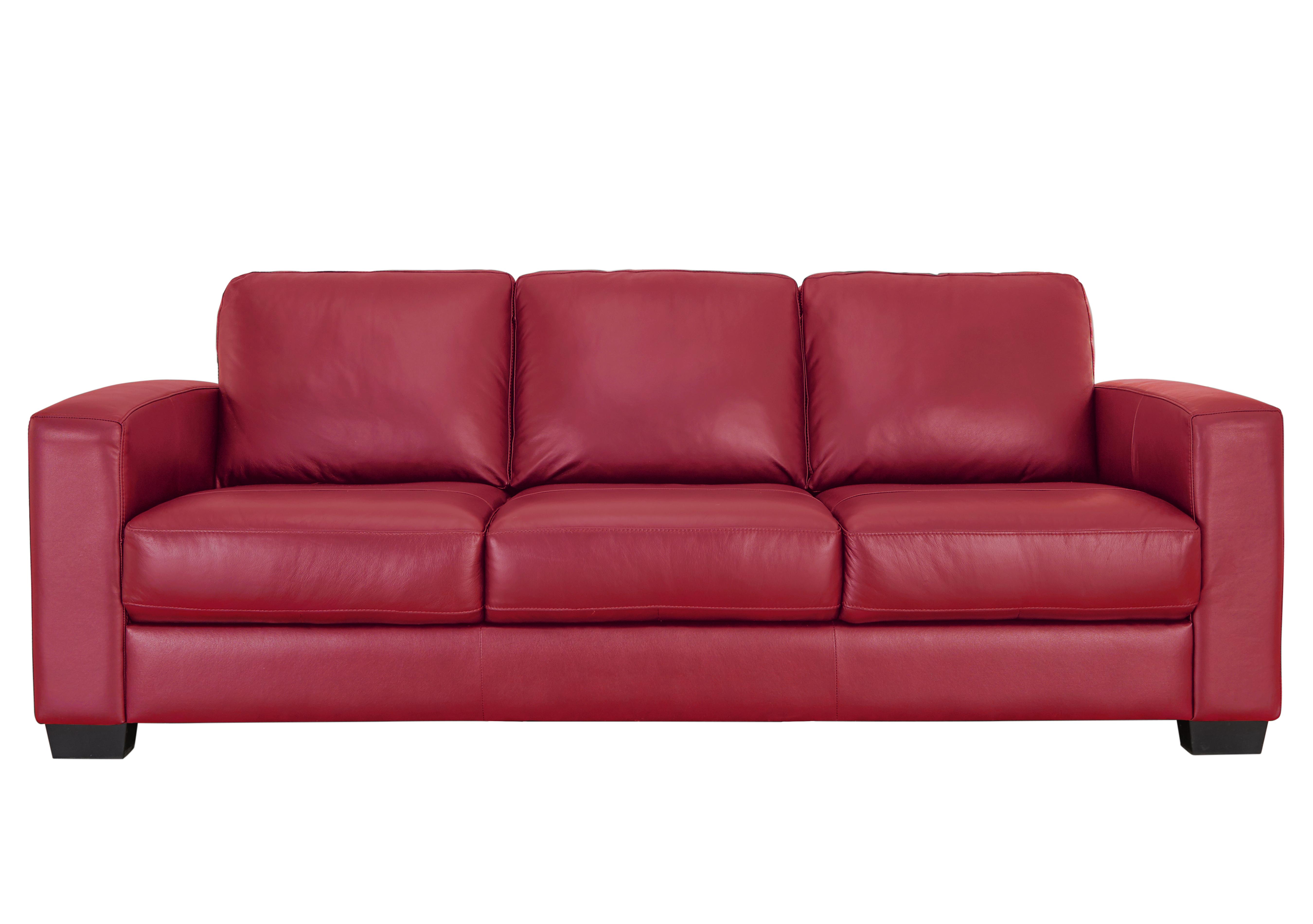dante red leather sofa