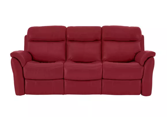 Red recliner deals sofa set