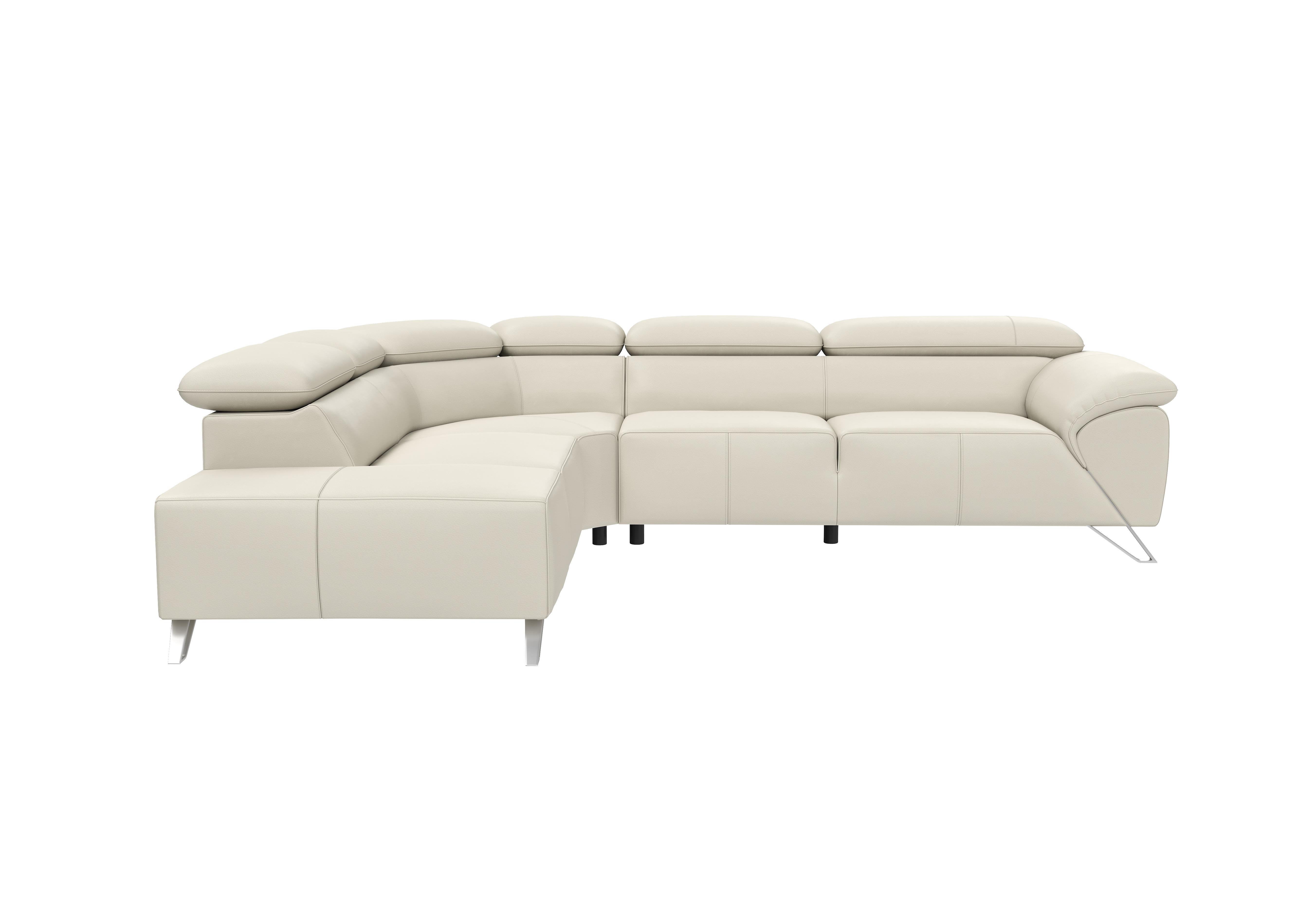 tesla white leather sofa