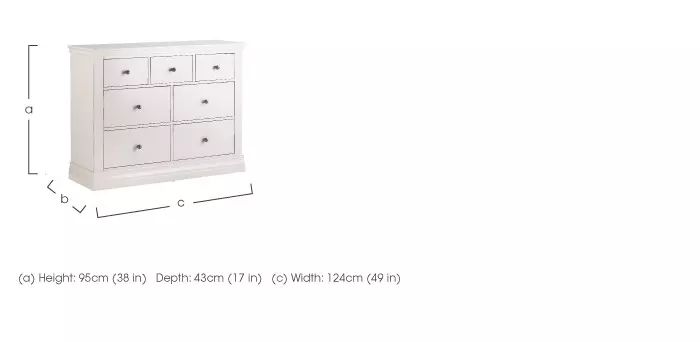 Ambriella 7 Drawer Chest Corndell Furniture Village