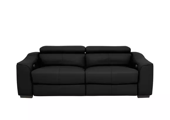 Black three clearance seater sofa