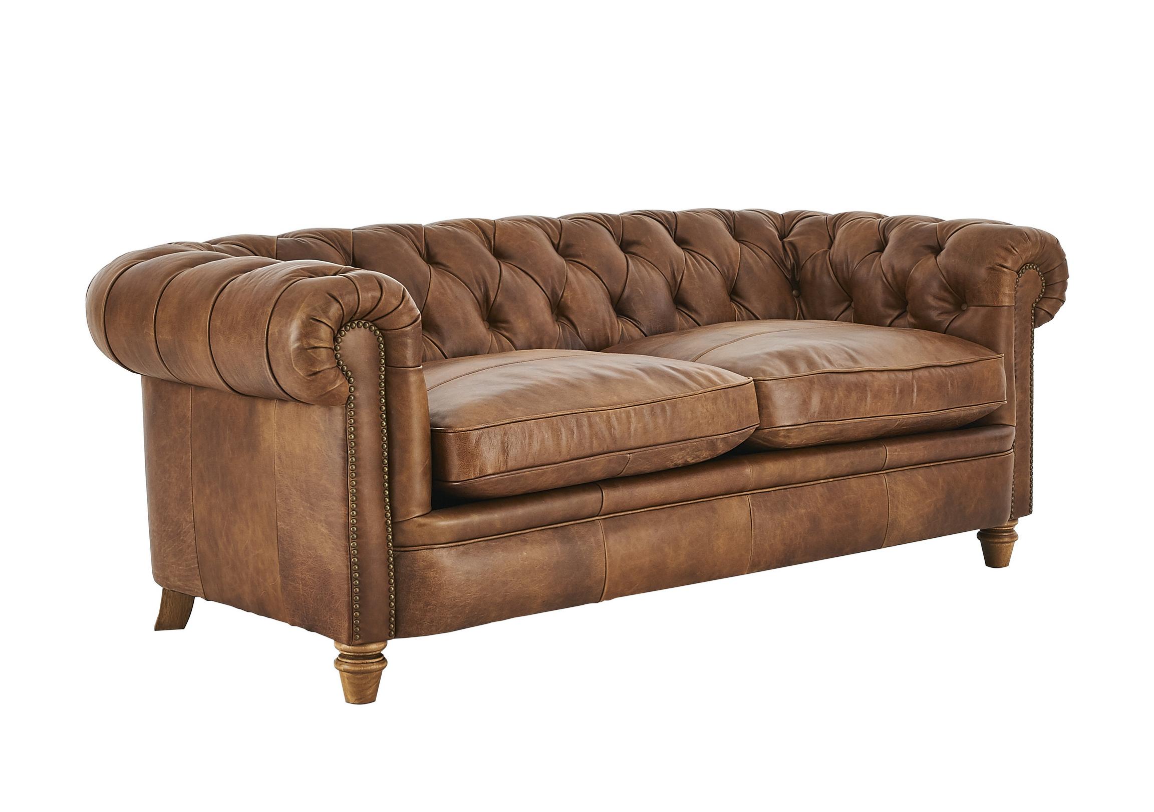 New England Newport 3 Seater Leather Sofa Furniture Village