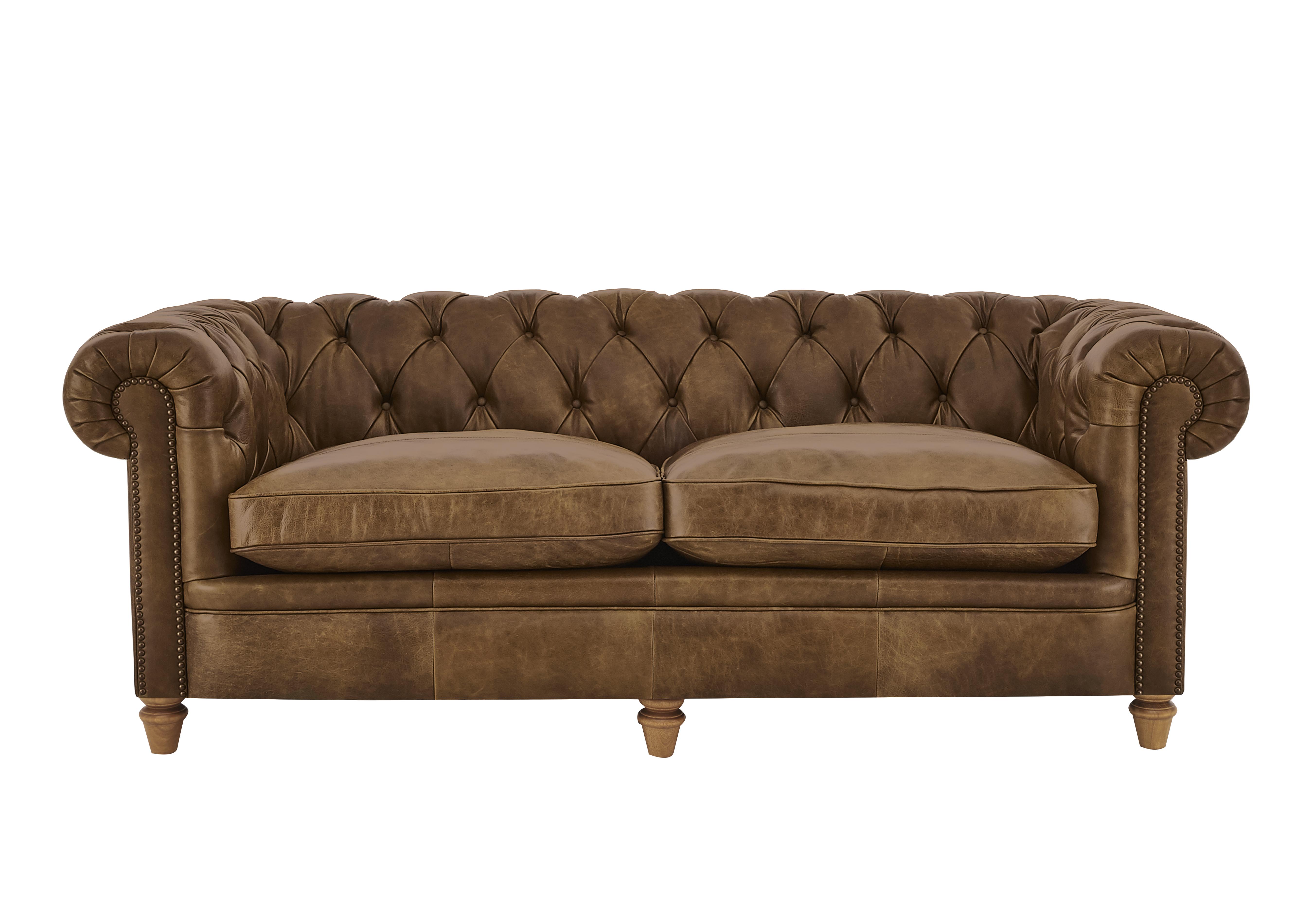 New England Newport 4 Seater Leather Sofa Alexander and James