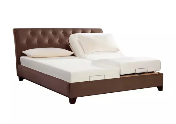 Adjustable bed deals frame with massage