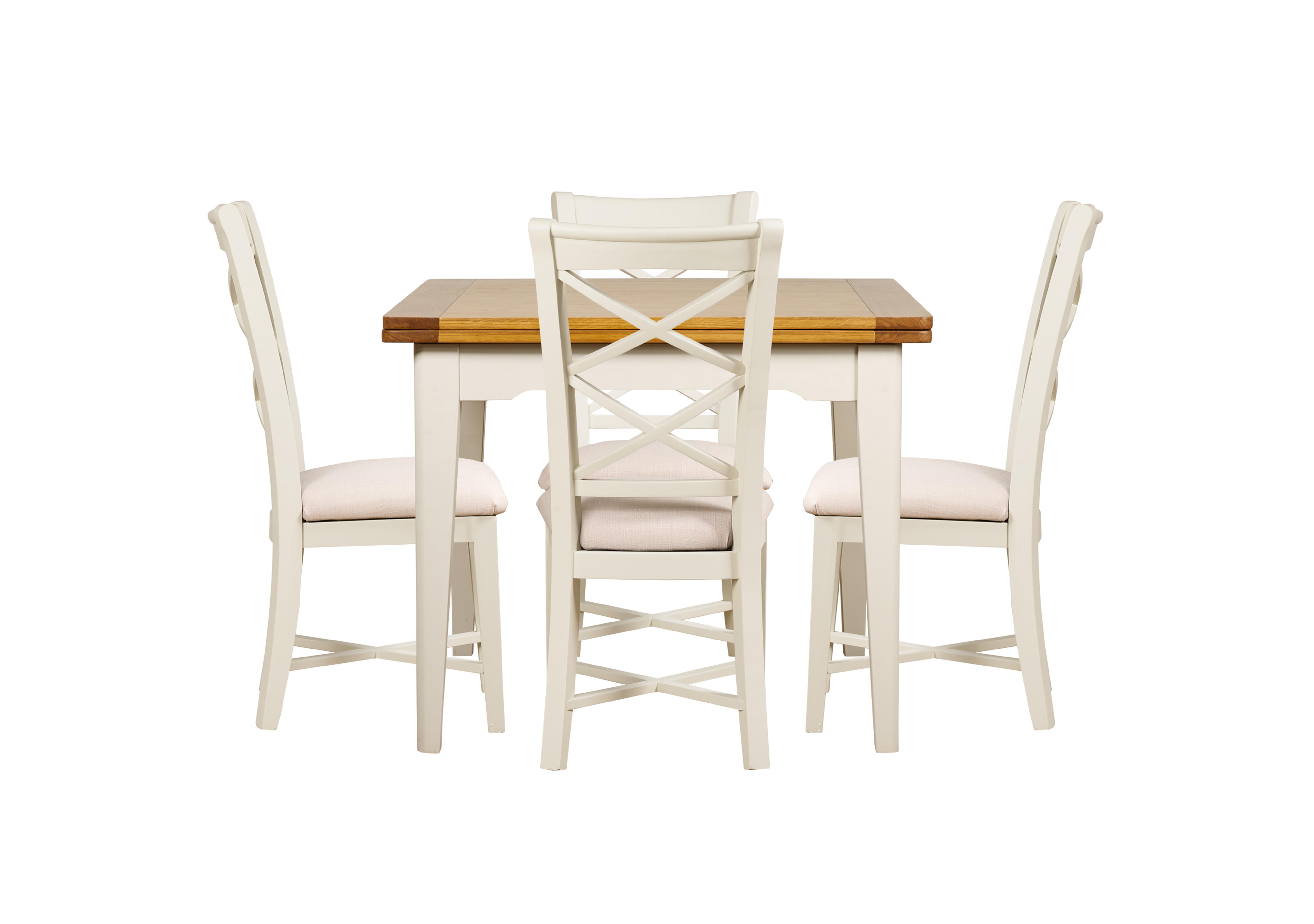 Arles Flip Top Dining Table and 4 Chairs Furniture Village