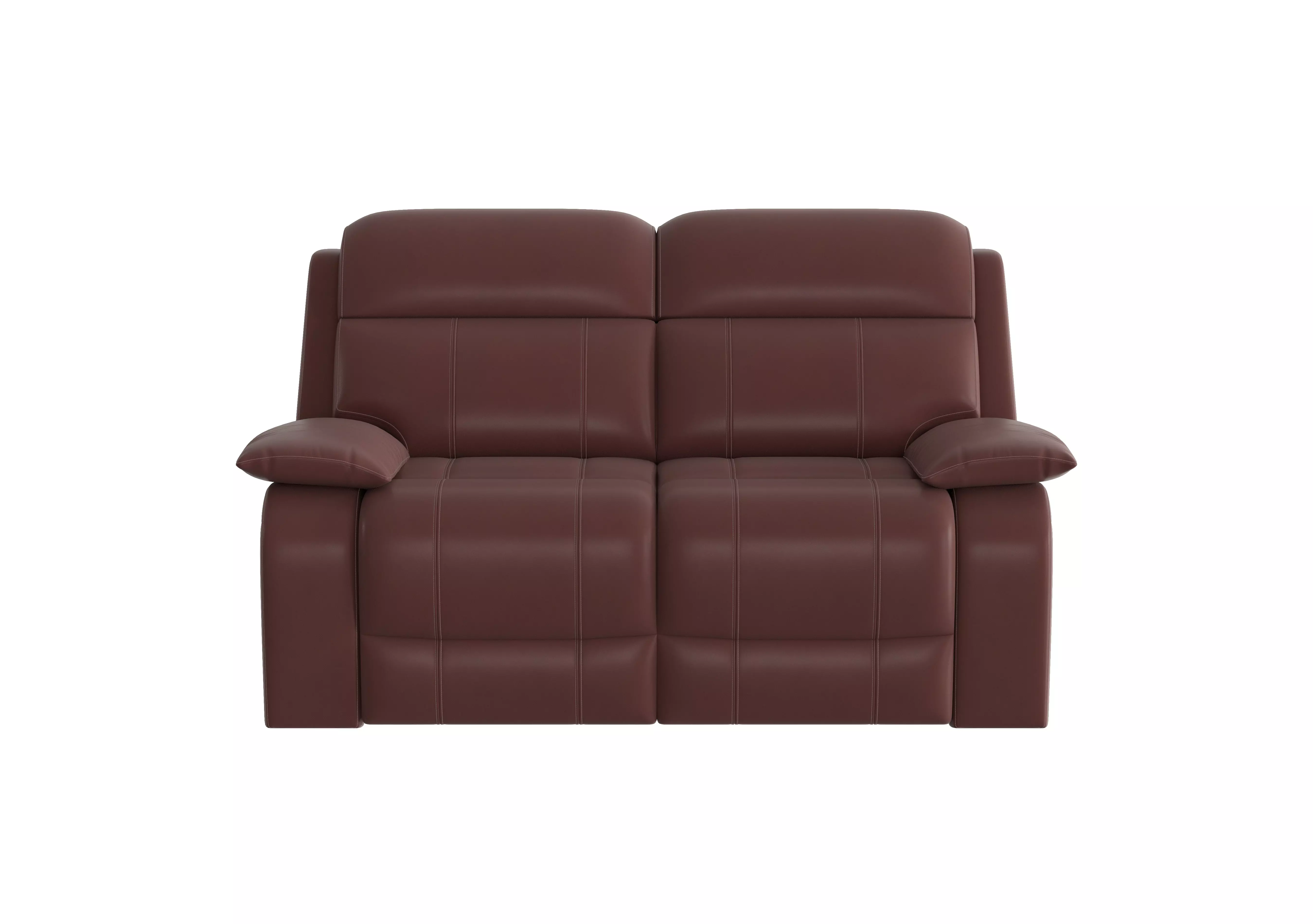 Burgundy leather deals loveseat recliner