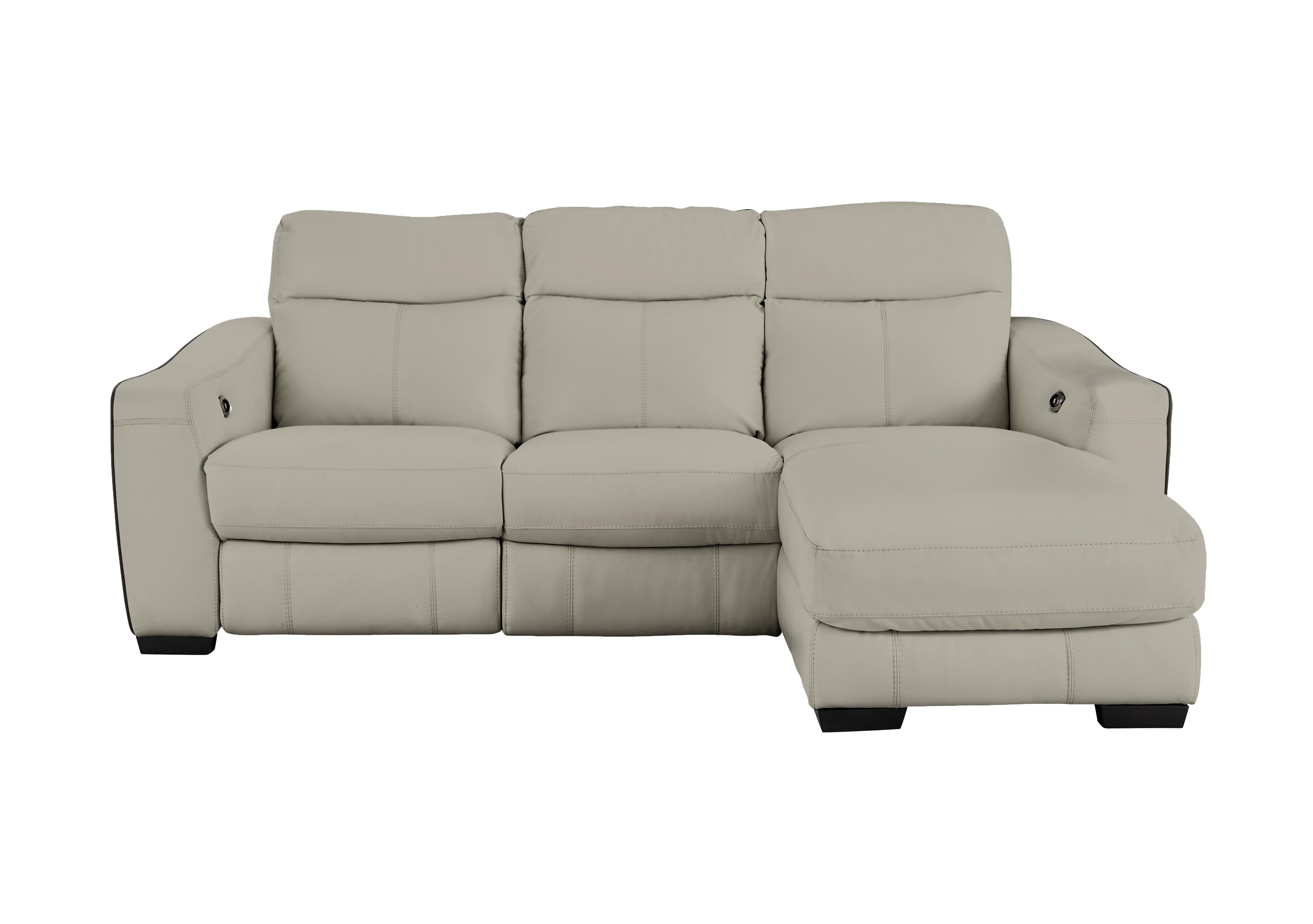 Leather couch with chaise and online recliner