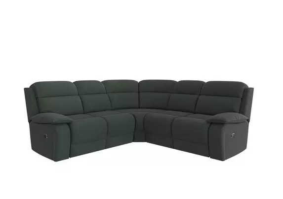 Moreno SD Ultra Soft Fabric Corner Manual Recliner Sofa