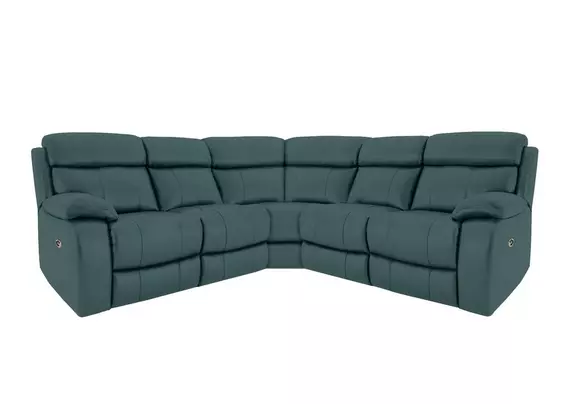 Moreno SD Leather Manual Recliner Corner Sofa Furniture Village