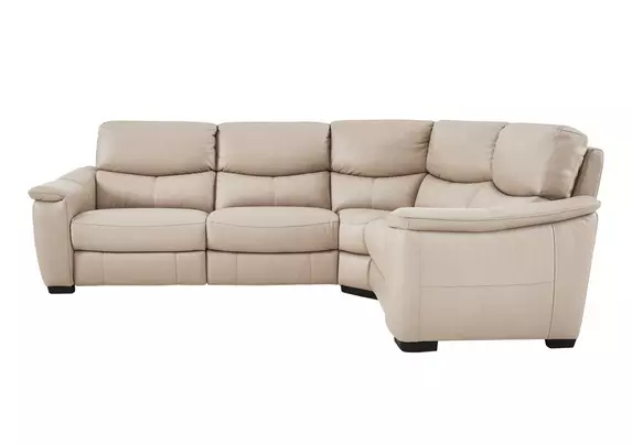 Leather corner store power recliner sofa