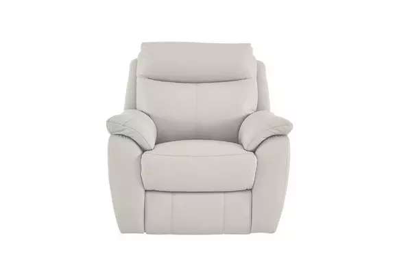 Small white outlet recliner chair