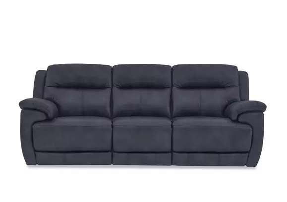 Navy best sale recliner sofa