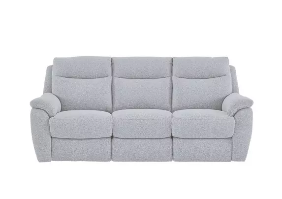 High back 3 seater deals fabric sofa