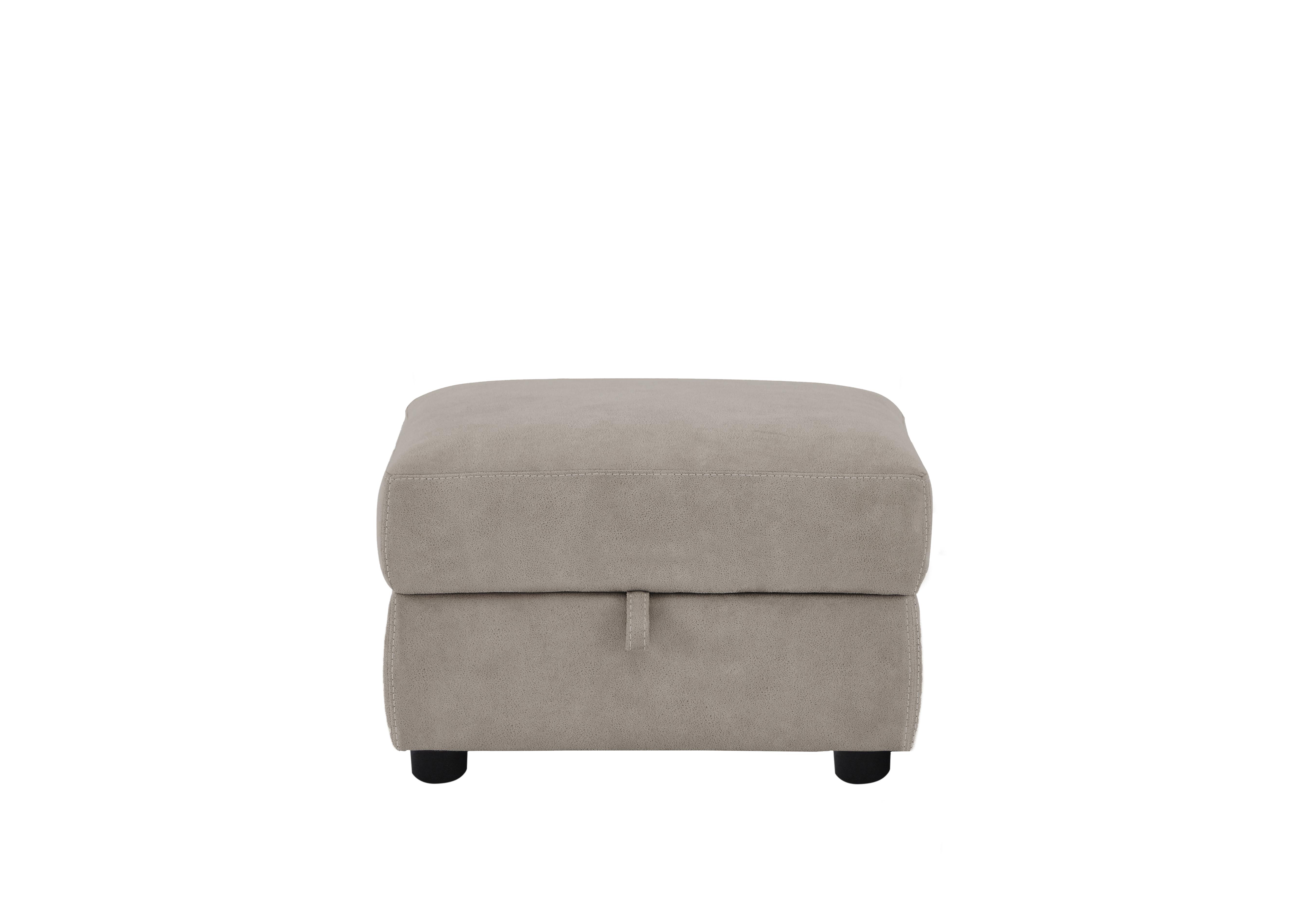 Fabric footstool deals with storage