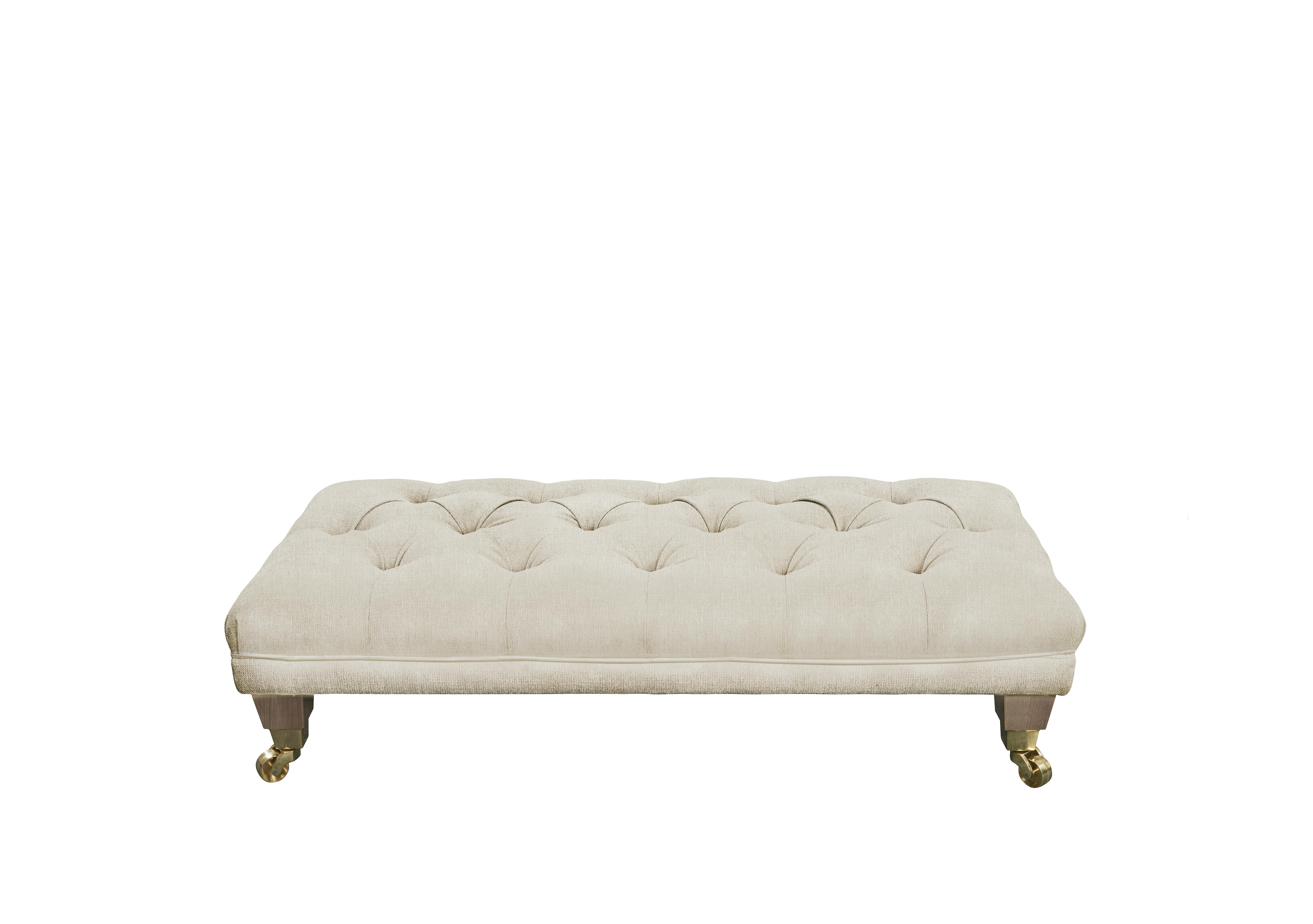 Buttoned footstool on sale