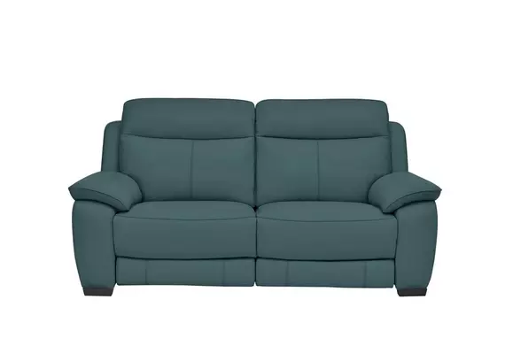 Teal deals reclining sofa