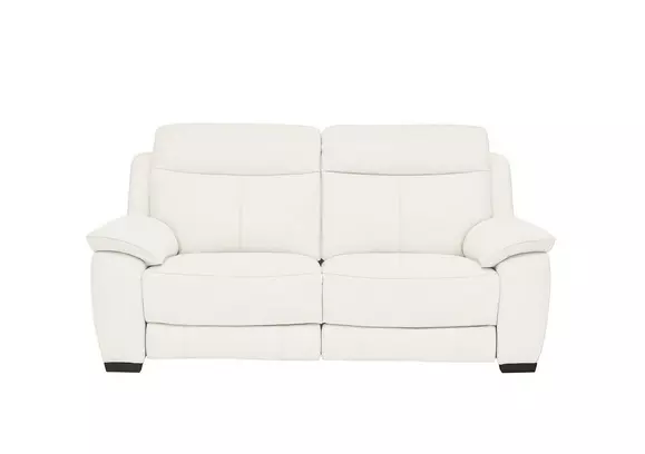 White on sale recliner sofa